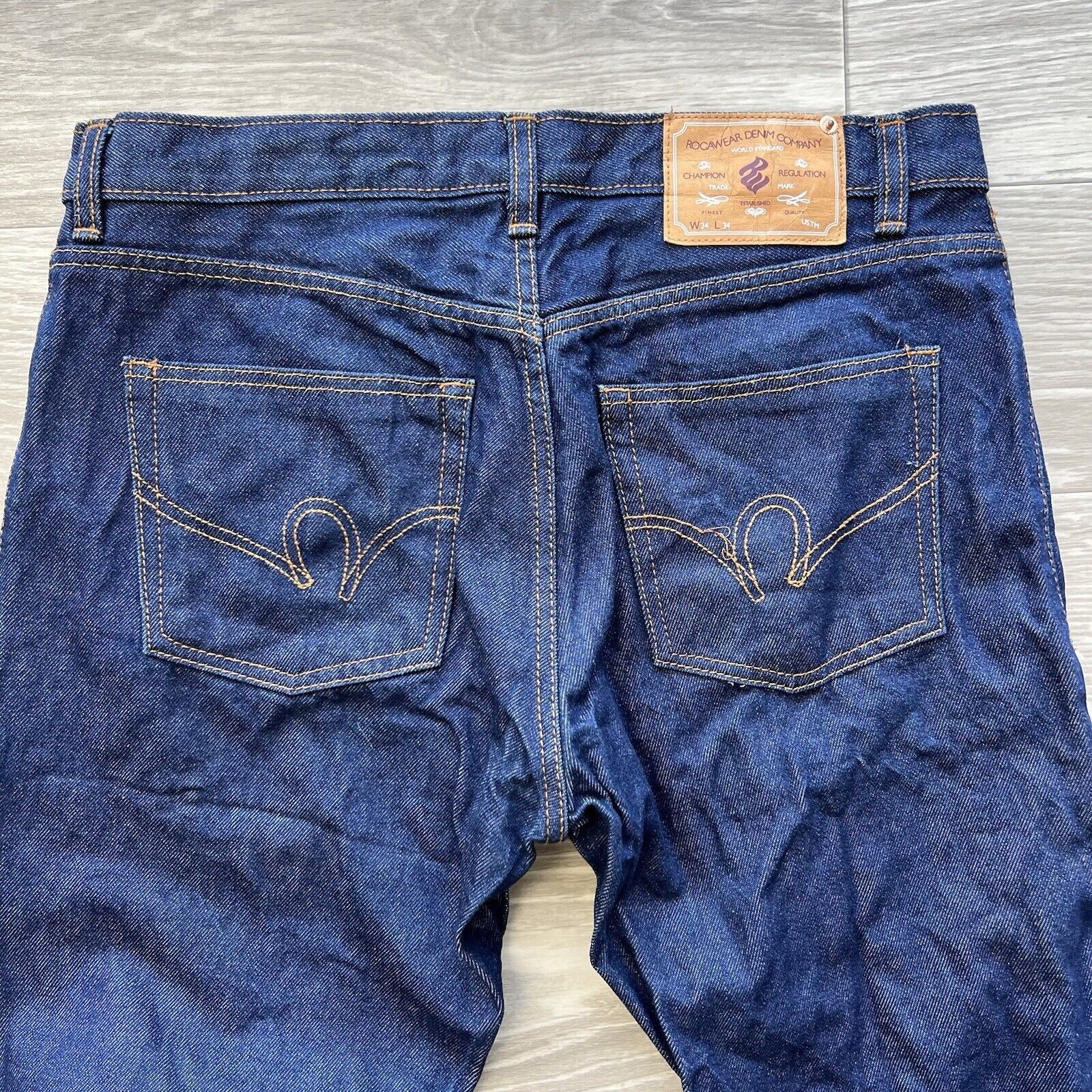 Rocawear Rocawear Jeans Mens 34x34 Blue Y2K Straight Embroidered Size US 34 / EU 50 - 3 Thumbnail