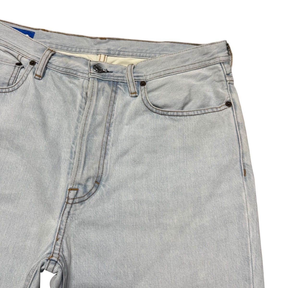Acne Studios Acne Studios Log Lt Blue Denim Baggy Jeans Lightwash Size US 32 / EU 48 - 5 Thumbnail