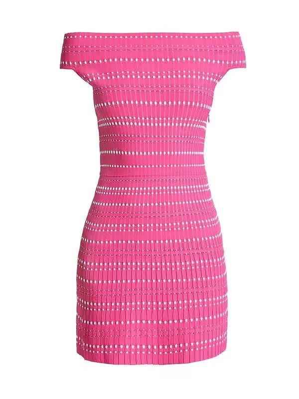 Alexander McQueen o1y0325 Mini Dress in Fuchsia Size S / US 4 / IT 40 - 1 Thumbnail