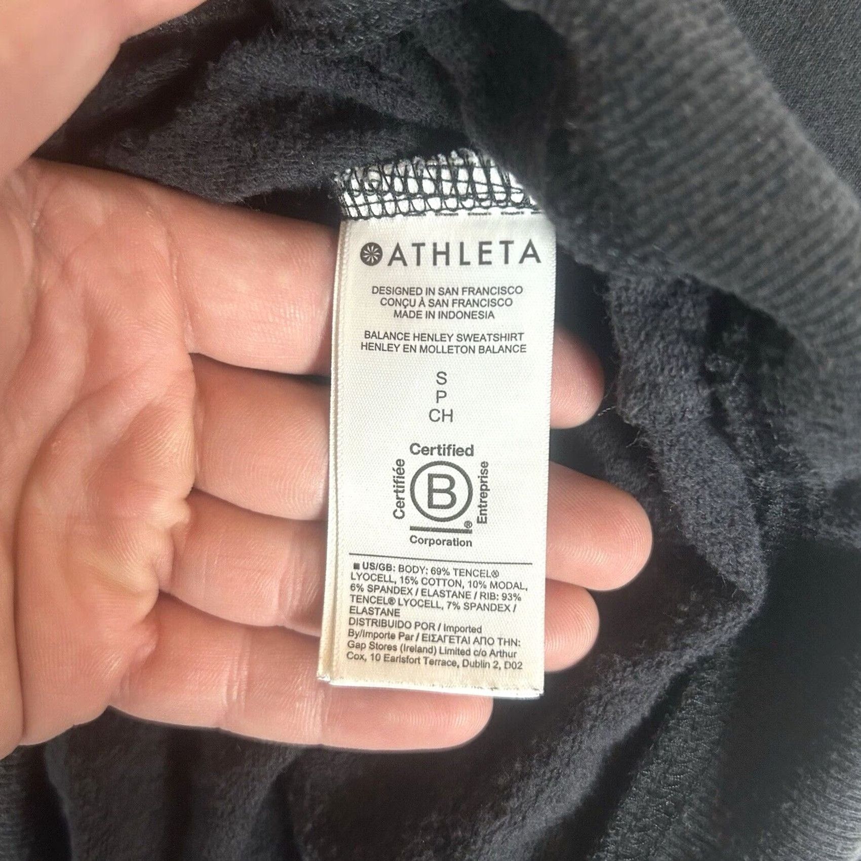 Athleta Athleta Womens Pullover Sweater Size S Gray Crew Neck Long Sleeve Button Logo Oversized Casual Workwear Size S / US 4 / IT 40 - 5 Thumbnail