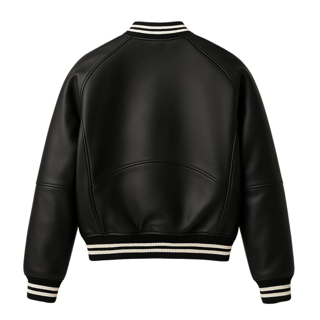 Vintage Wleti Zeus Black Vegan Leather Jacket Size US M / EU 48-50 / 2 - 2 Thumbnail