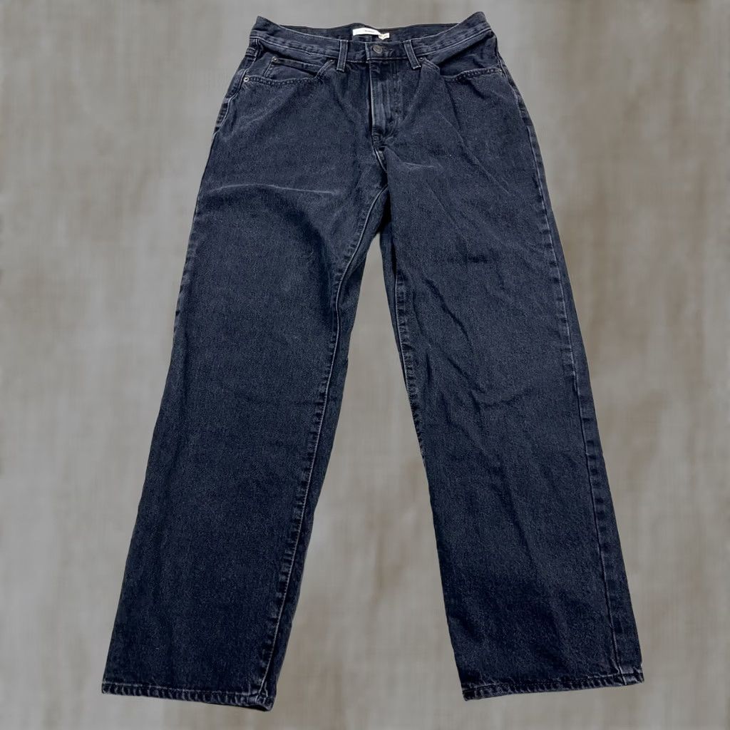 Levi's Levi's Jeans Women 30 Black 94 Baggy Straight Leg Relaxed 5-Pocket Denim Medium Wash Vintage: No Womens Jeans 80s 90s Retro USA Shirt Size 30" / US 8 / IT 44 - 1 Thumbnail