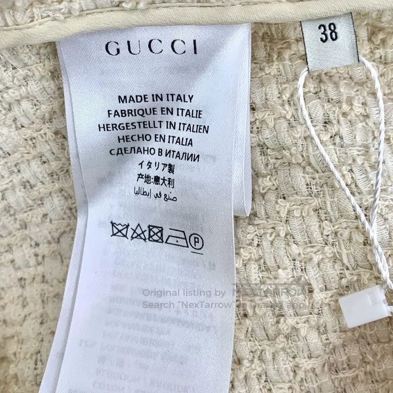 Gucci Gucci Colour block rolled edge cotton V-neck single-breast Size XS / US 0-2 / IT 36-38 - 6 Thumbnail