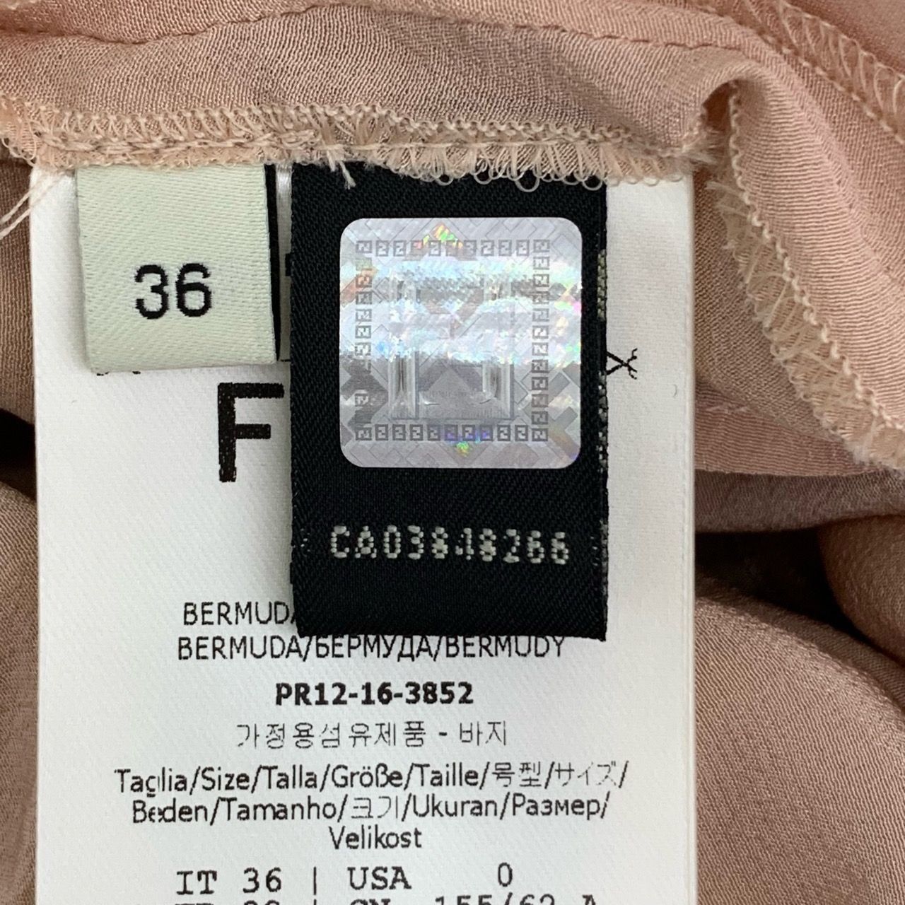 Fendi Fendi Asymmetric Draped Silk Pink Beige Skirt - Size 36 (XS) Size 36" / US 14 / IT 50 - 4 Thumbnail
