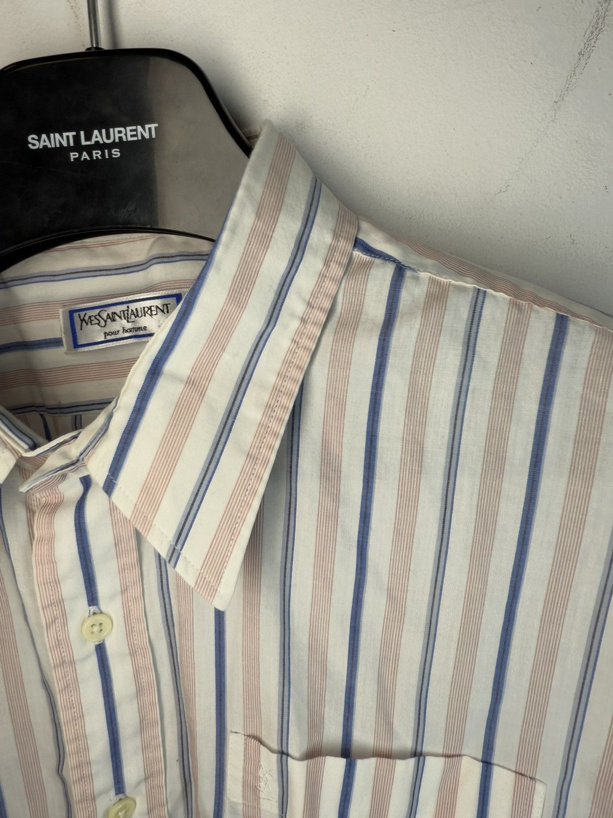 Yves Saint Laurent Super Soft YSL Shirt Summer 90s w/ Logo Size US XL / EU 56 / 4 - 17 Thumbnail
