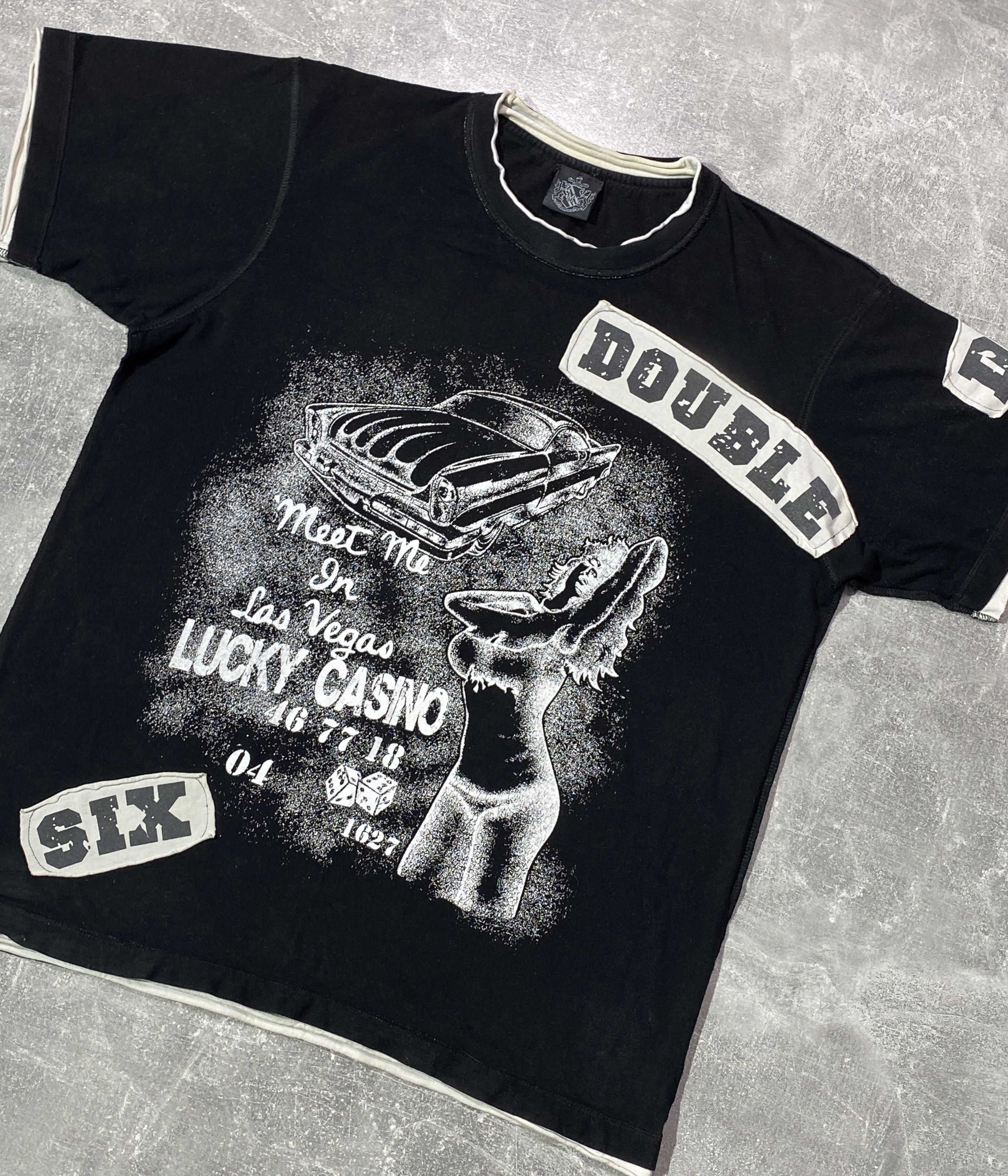 Hysteric Glamour Vintage Y2K Girl & Car Double Six Lucky Casino T-shirt Size US M / EU 48-50 / 2 - 4 Thumbnail