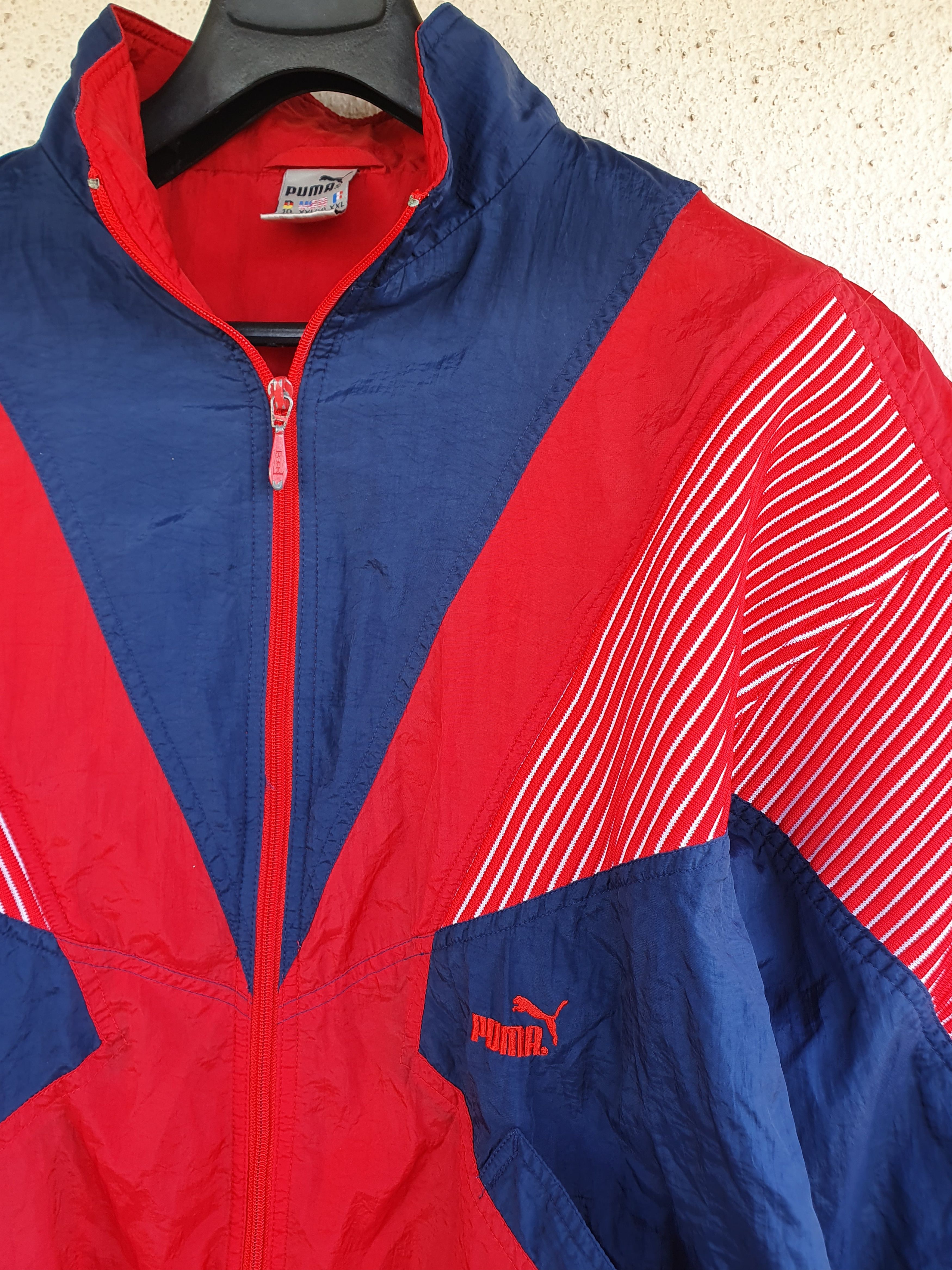 Puma × Vintage Puma Vintage Track Jacket Colourblock Swag sz XL Size US XL / EU 56 / 4 - 4 Thumbnail