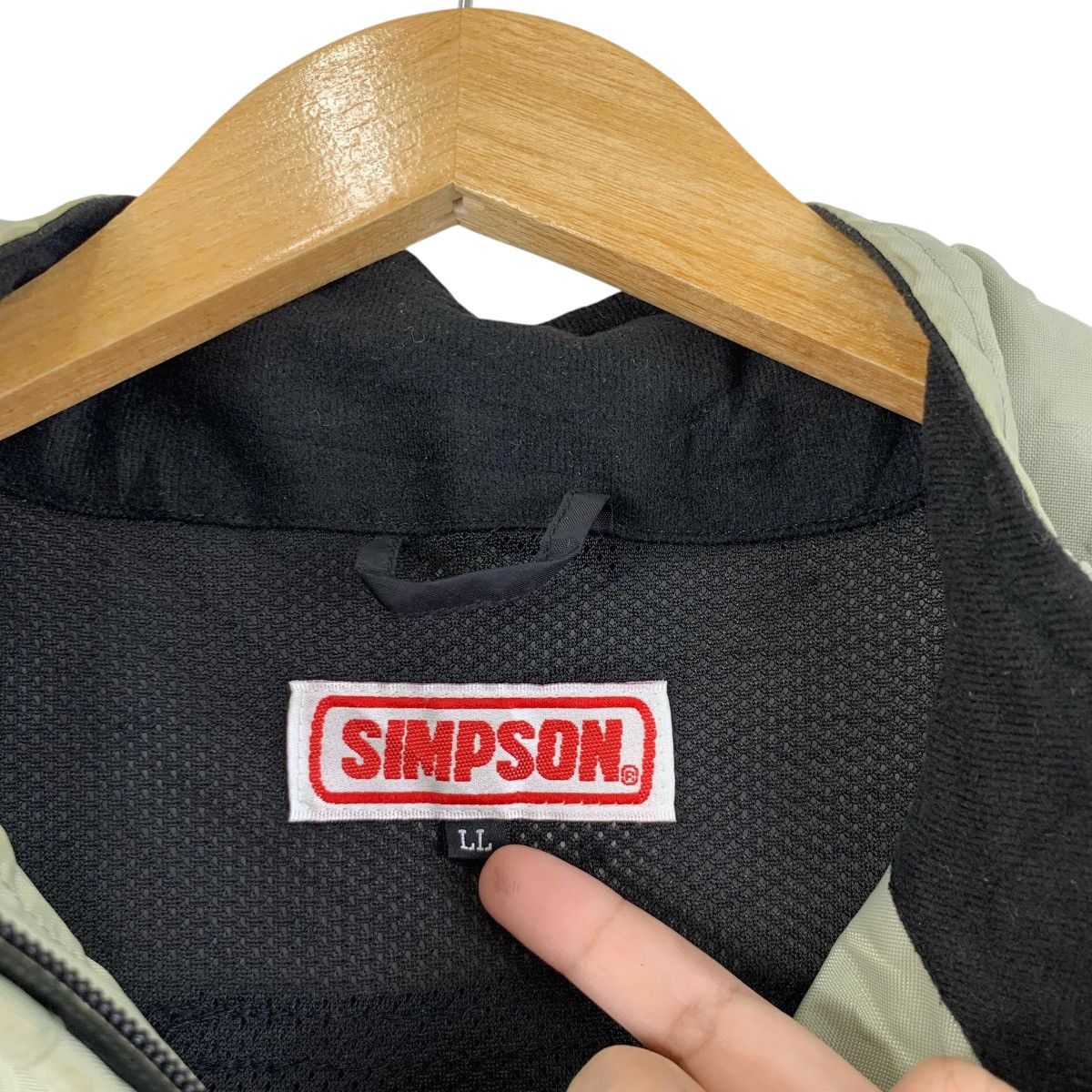 Vintage Vintage SIMPSON RACING Motorbikes Usa Race Bomber Jacket Size US XL / EU 56 / 4 - 10 Thumbnail