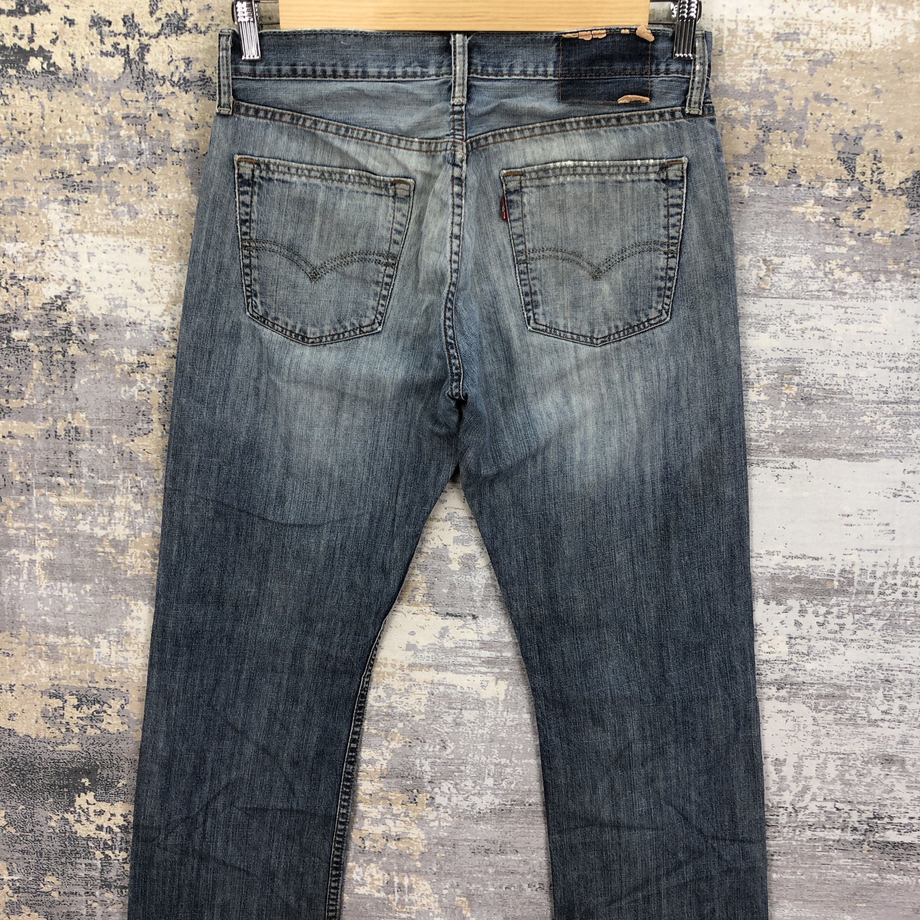 Levi's Vintage Y2K Levis Faded Ripped Jeans Levi's Light Wash Denim Size US 30 / EU 46 - 3 Thumbnail