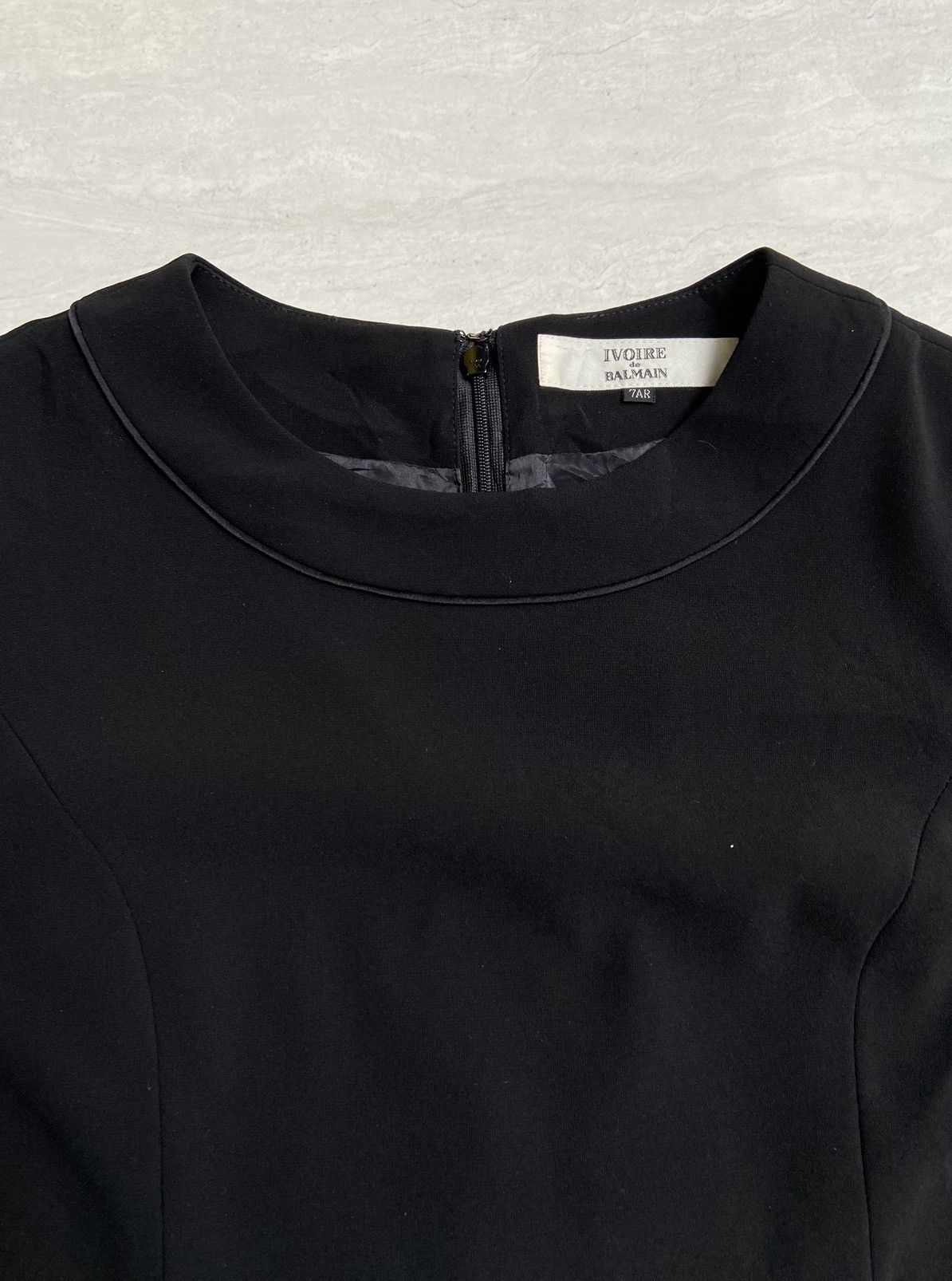 Balmain IVOIRE De BALMAIN Black Dress Size XS / US 0-2 / IT 36-38 - 10 Thumbnail
