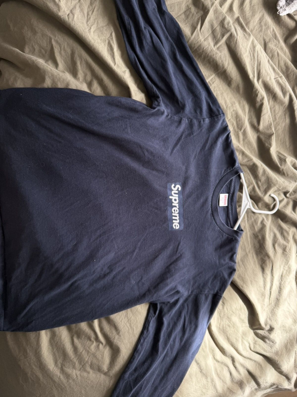 Supreme Blue Box Logo Tee | Grailed
