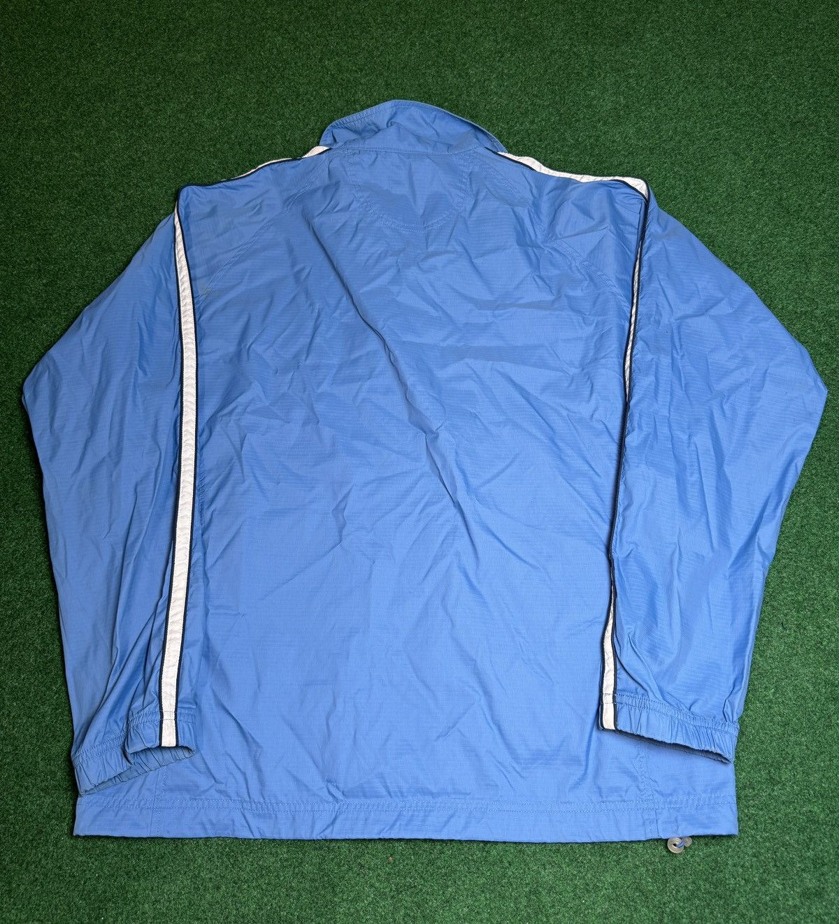 Nike × Vintage Vtg Y2K Nike UNC Blue North Carolina Full Zip Track Jacket Size US L / EU 52-54 / 3 - 5 Thumbnail