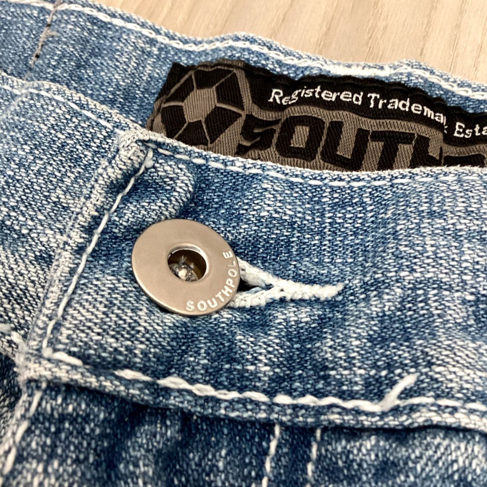 Southpole VINTAGE Southpole Jeans Men’s 34x29 Blue Denim Light Wash Y2K Grunge Hip Hop Black Tab Size US 34 / EU 50 - 4 Thumbnail