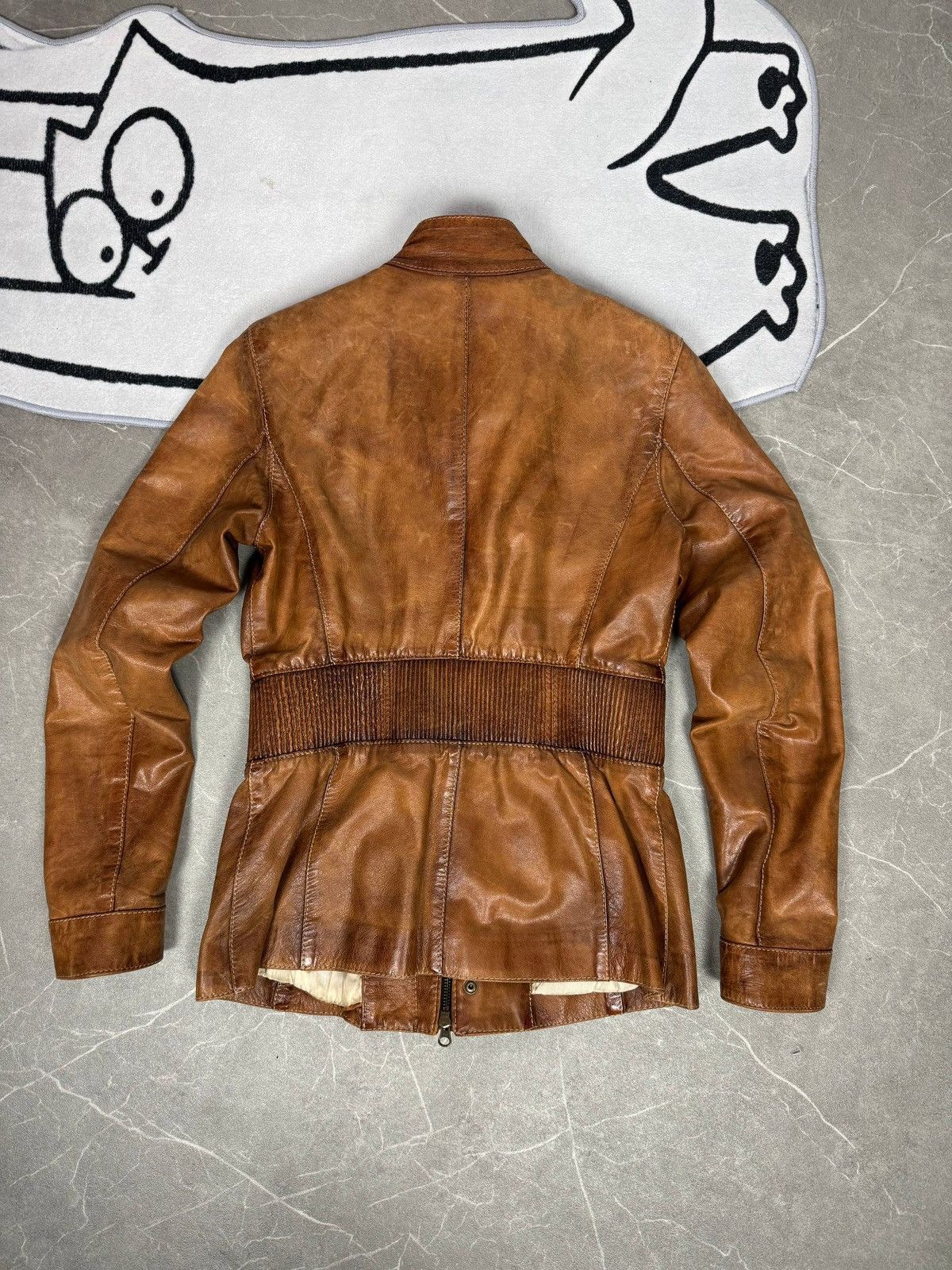 Belstaff VINTAGE BIKER LEATHER JACKET-Belstaff gold Size S / US 4 / IT 40 - 13 Thumbnail