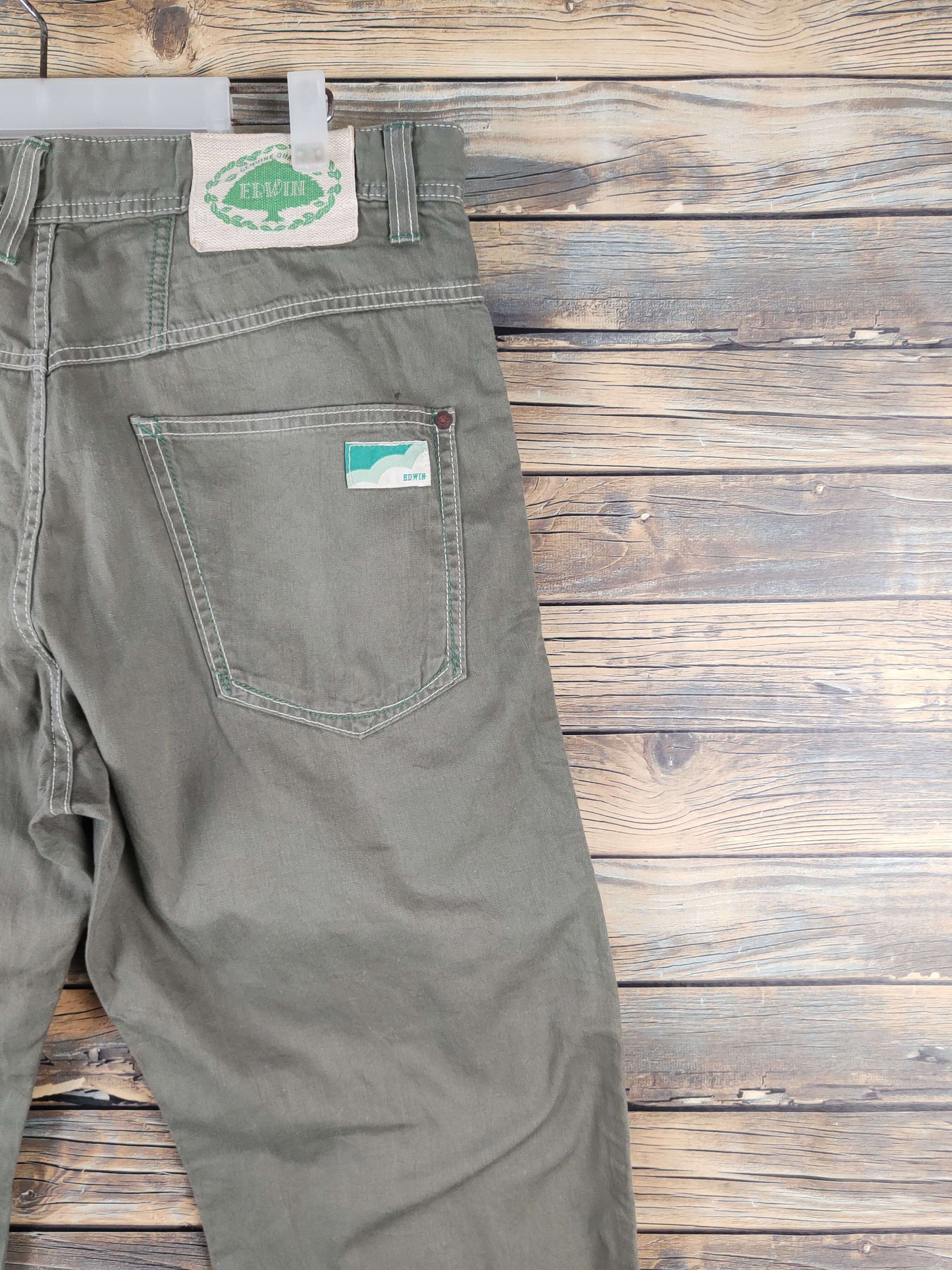 Edwin DL Edwin Green Multipocket Tactical Cargo Pants #817 Size US 35 - 11 Thumbnail