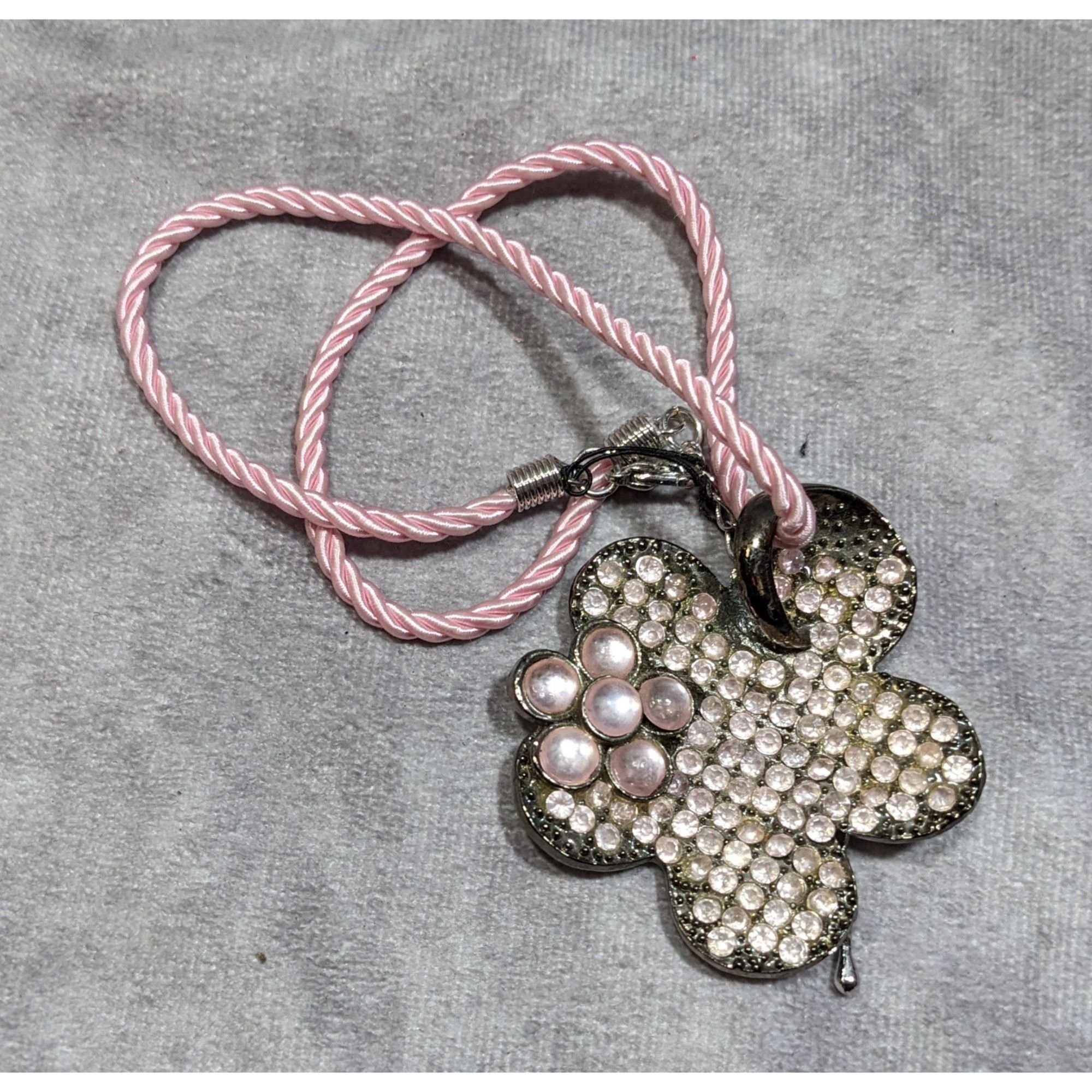 Other Vintage 90s Retro Pink Flower Pendant Necklace Size ONE SIZE - 6 Thumbnail