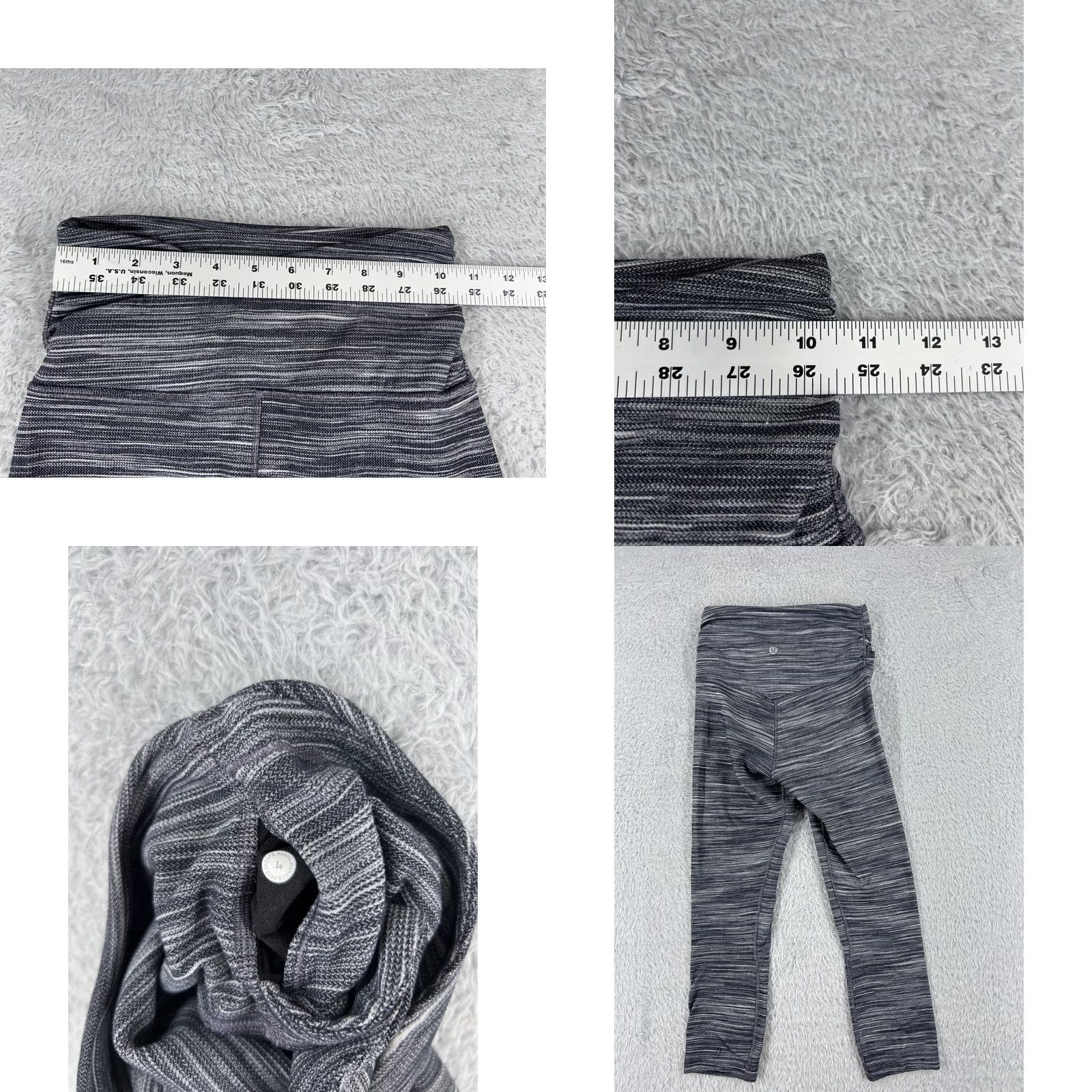 Lululemon Lululemon Align Pants Womens 4 Gray Cropped 21" Inseam Nulu Cross Waist Pockets - 4 Regular Olive? Size 27" / US 4 / IT 40 - 8 Thumbnail