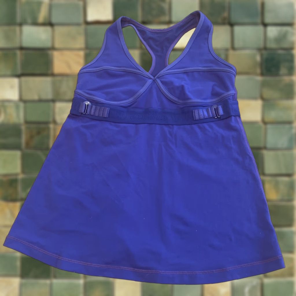 Lululemon Lululemon All Out Purple Tank Top 8 Racerback Adjustable Chest Strap Women Tank Shirt Top Activewear Size M / US 6-8 / IT 42-44 - 1 Thumbnail