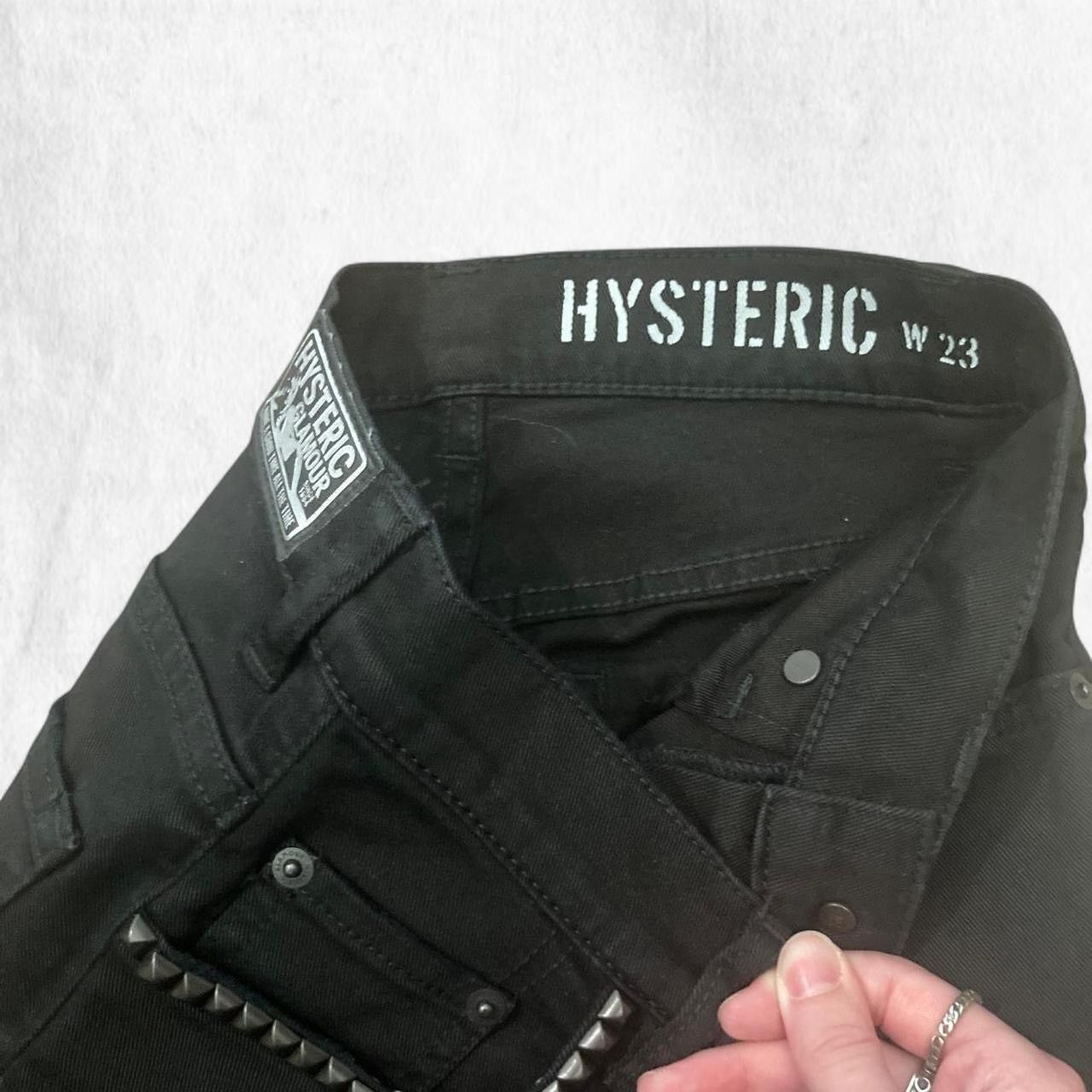 Hysteric Glamour Hysteric Glamour black denim jeans with silver studs Size 23" - 4 Thumbnail