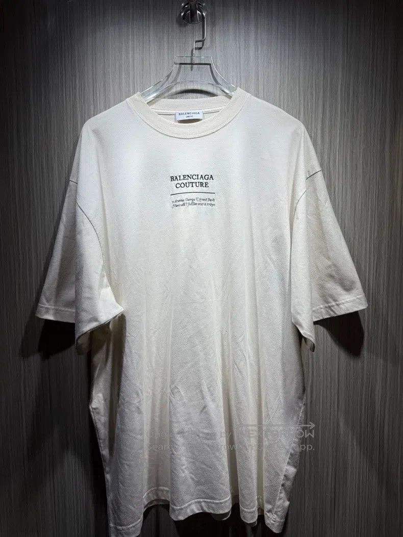 Balenciaga Balenciaga White Short Sleeve T-Shirt Size US S / EU 44-46 / 1 - 1 Thumbnail
