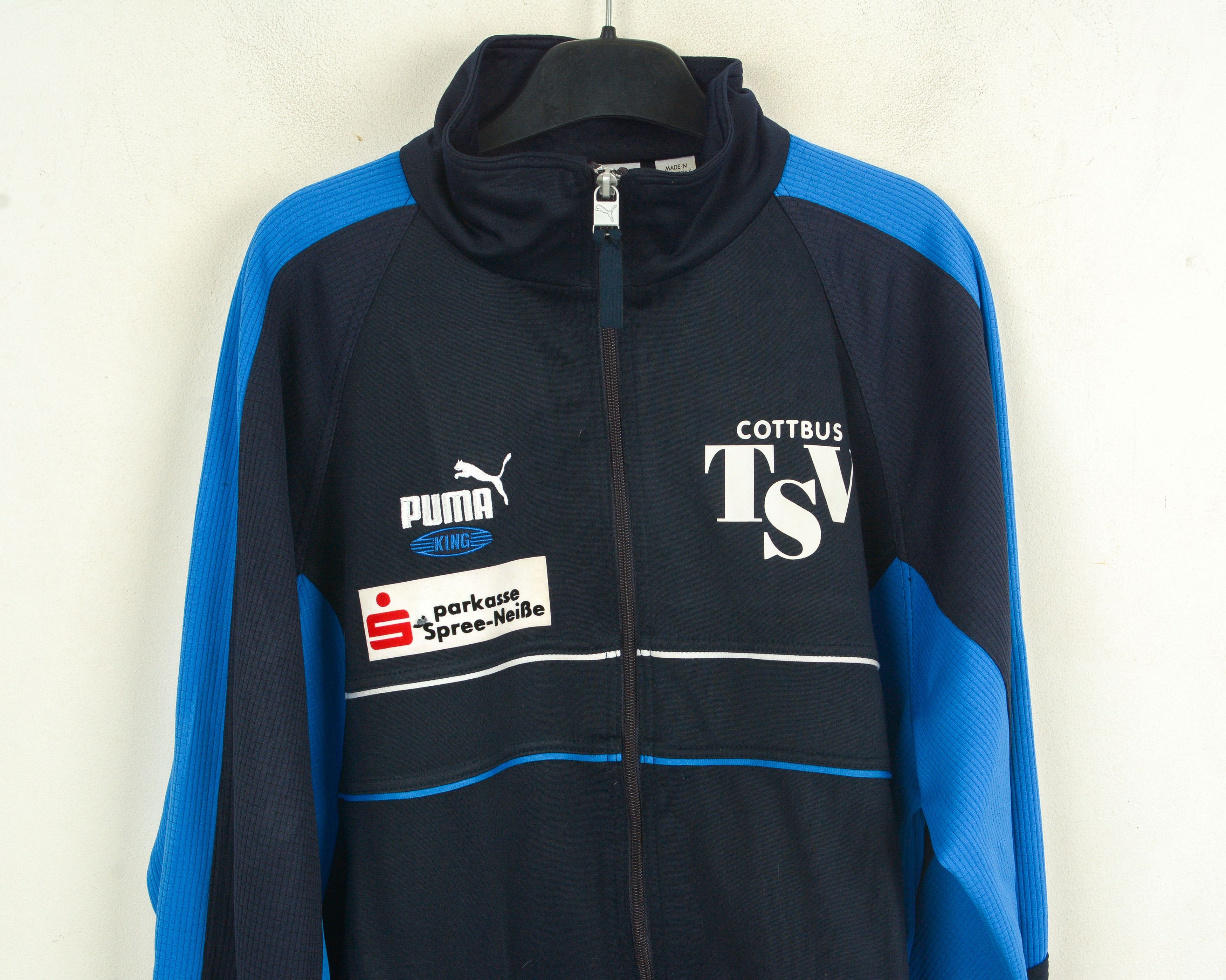 Puma King Mens XS Tracksuit Jumper Jacket Cottbus TSV Sweatshirt Size US XS / EU 42 / 0 - 2 Thumbnail