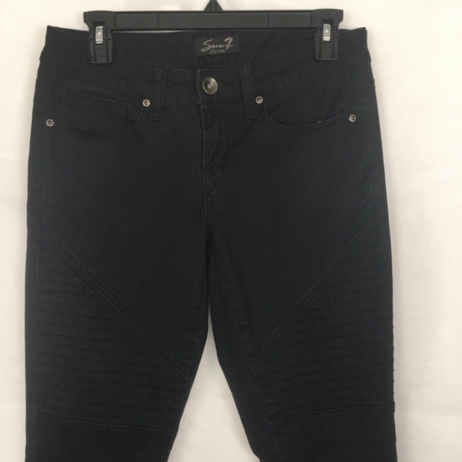 Seven 7 Seven7 Jeans Women's Straight Leg Ankle MOTO Size 4 Size 27" / US 4 / IT 40 - 10 Thumbnail