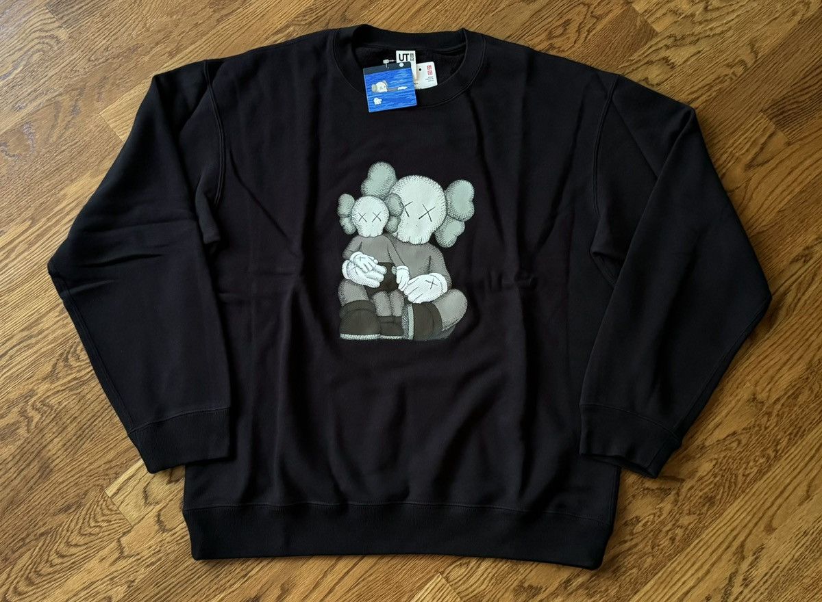 Large Kaws Long Sleeve Sweatshirt Black Uniqlo UT Changbai