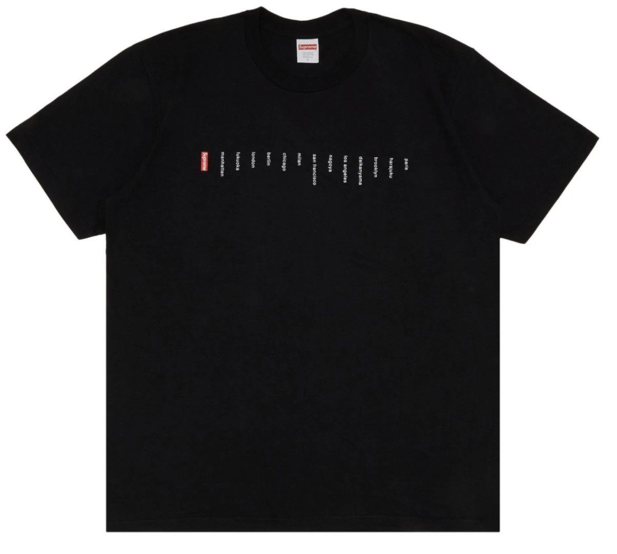 Supreme Supreme Location Tee Black (Size M) Size US M / EU 48-50 / 2 - 1 Thumbnail