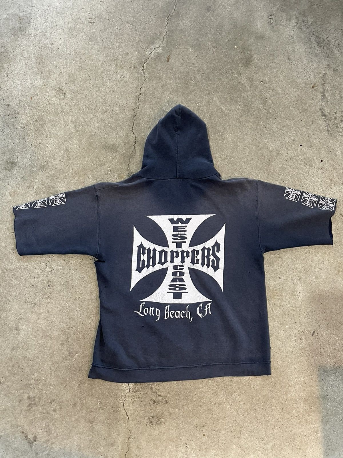 West Coast Choppers Thrashed Vintage West Coast Choppers Hoodie Size US XL / EU 56 / 4 - 5 Thumbnail