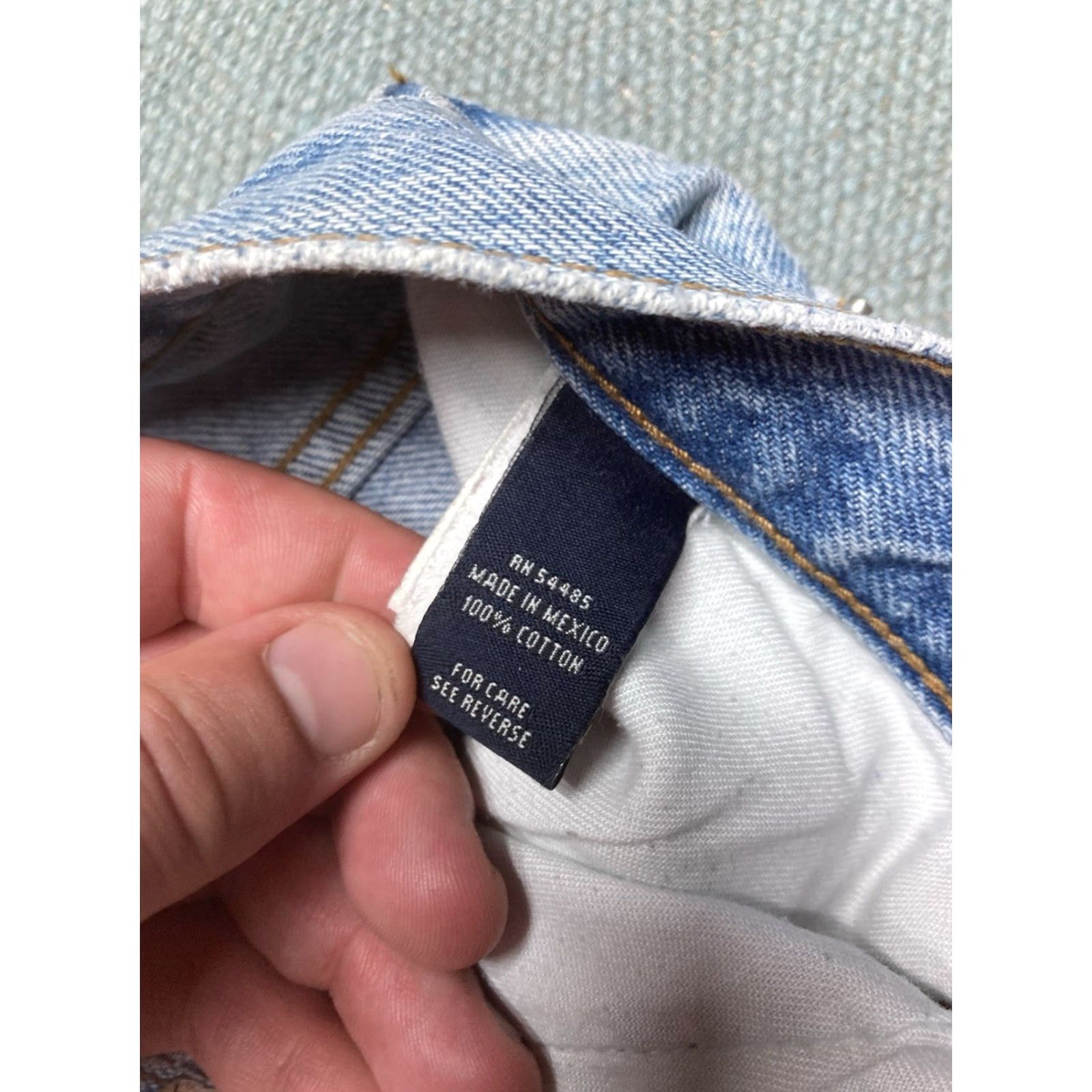 American Eagle Outfitters VINTAGE American Eagle Jeans Blue Denim Light Wash Straight Leg 31x34 Men Baggy Skater Size US 31 - 5 Thumbnail