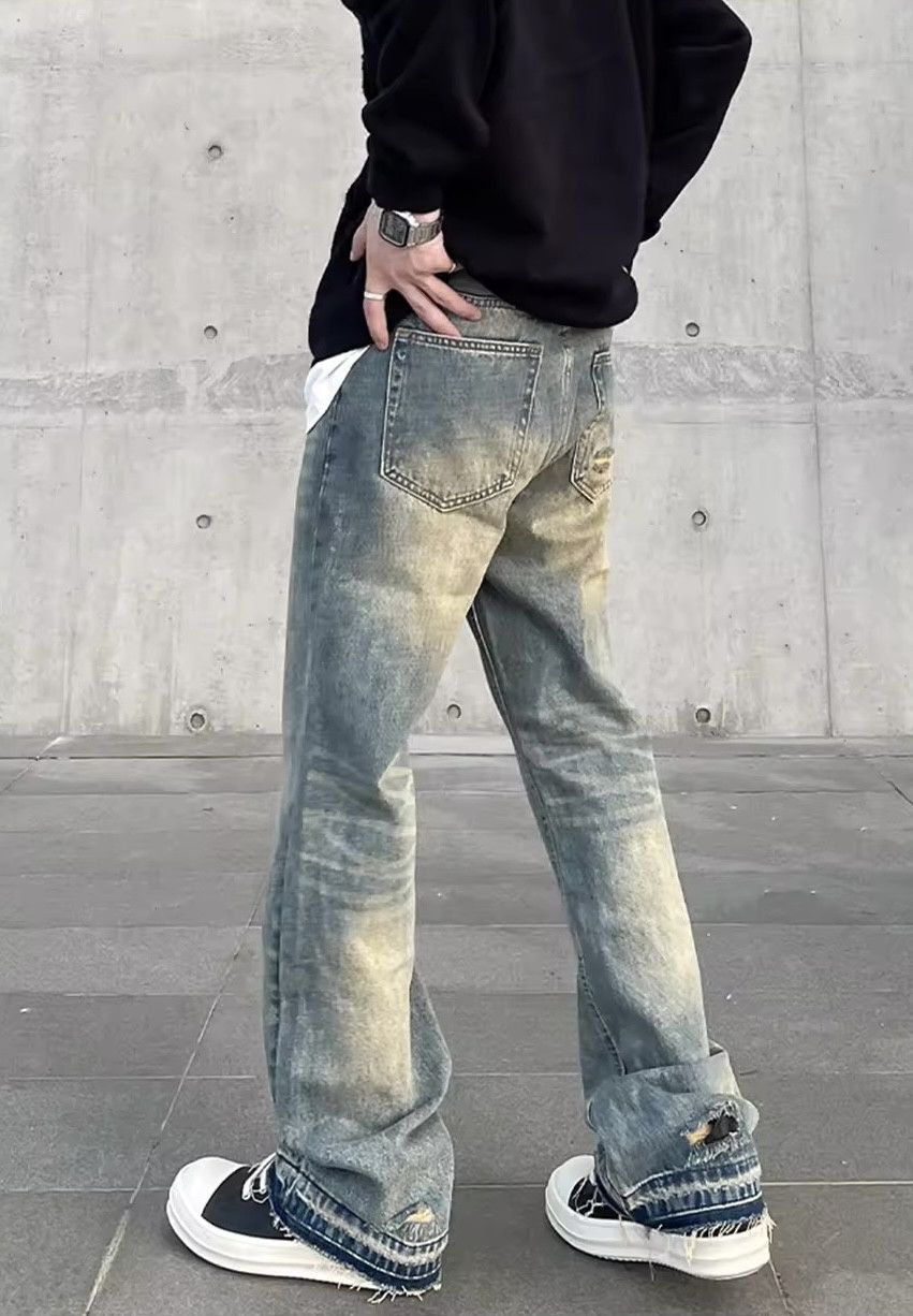 Japanese Brand × Jean Trendy slim straight streetwear jeans Size US 33 - 4 Thumbnail
