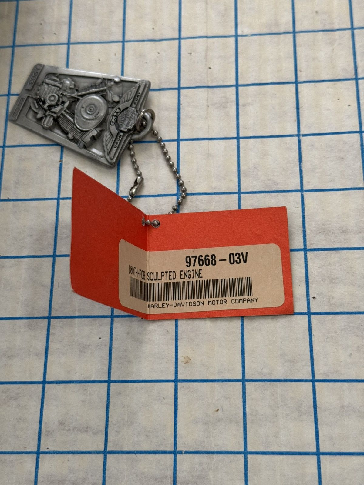 Harley Davidson Harley Davidson 100th Anniversary Pewter Key Chain Motorcycl Size ONE SIZE - 9 Thumbnail