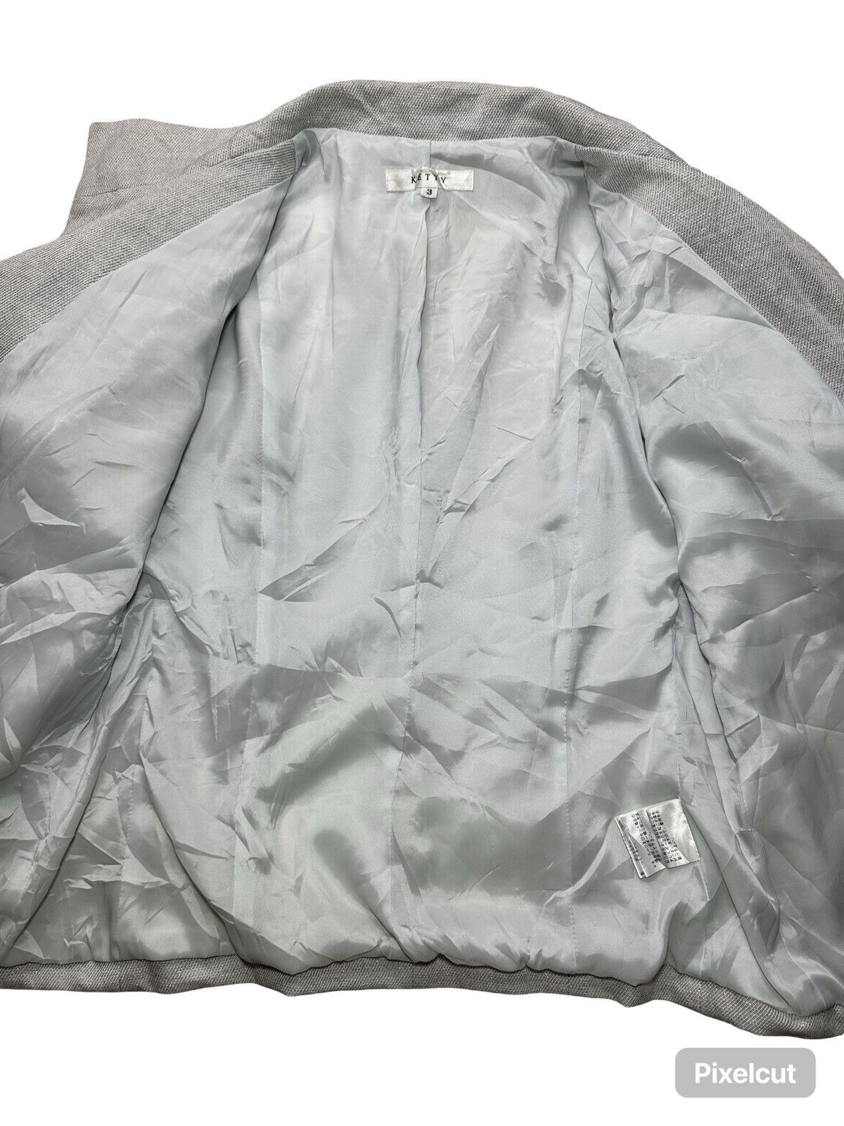 Other Ketty Cropped Blazer – Silver Shimmer ✨ Size S / US 4 / IT 40 - 6 Thumbnail