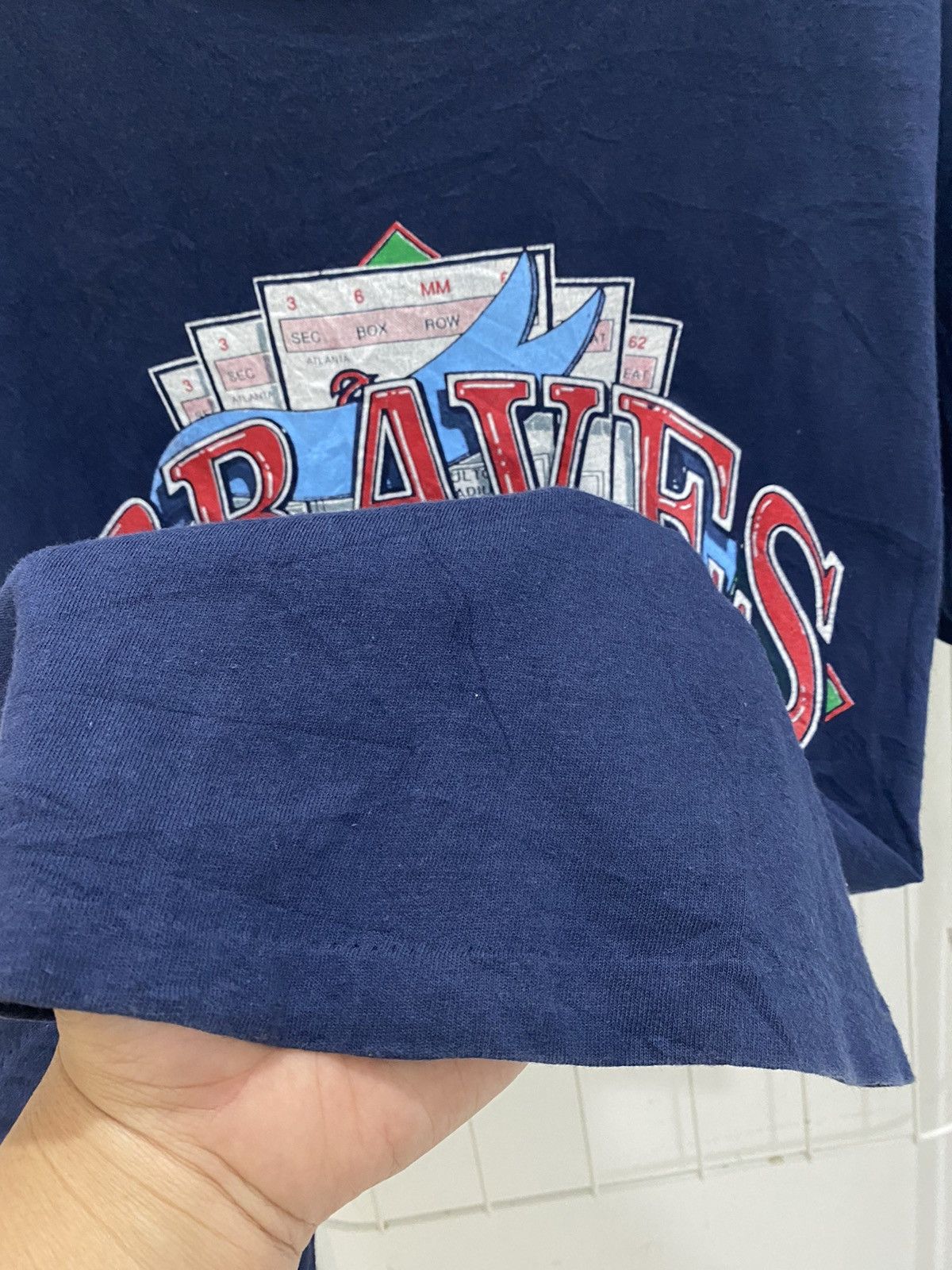 MLB VTG 90s Atlanta Braves Rap Tee 1992 MLB Champions Size US M / EU 48-50 / 2 - 7 Thumbnail