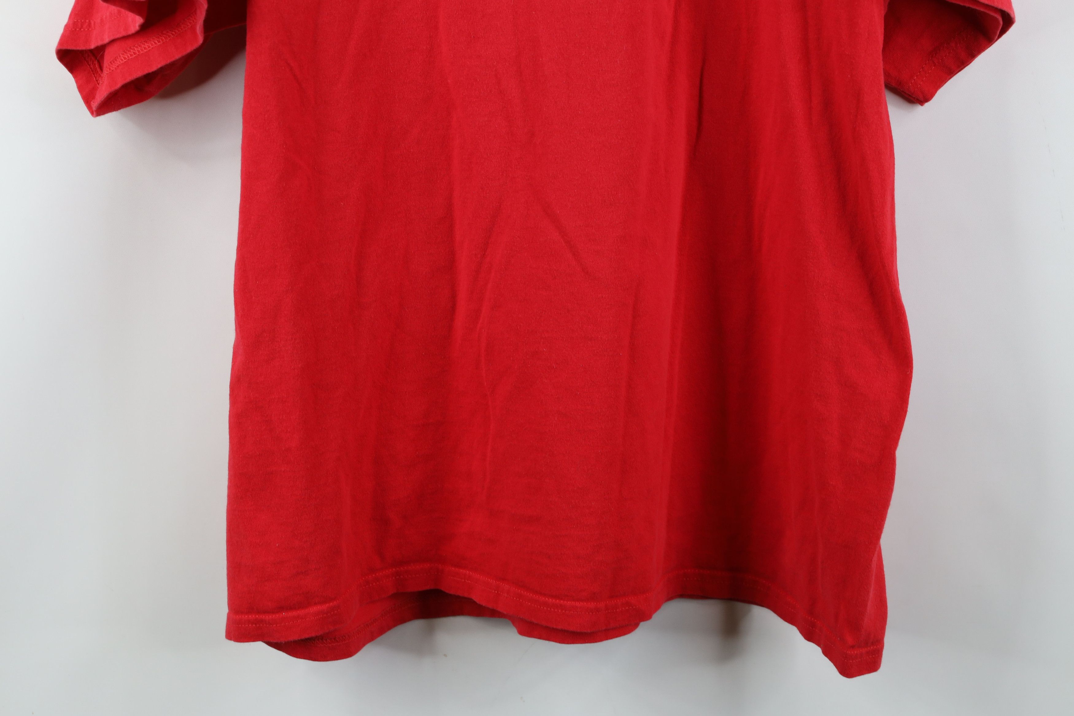 Nike Vintage 90s Y2K Nike Soccer USA Soccer Coaches T-Shirt Red Size US L / EU 52-54 / 3 - 12 Thumbnail
