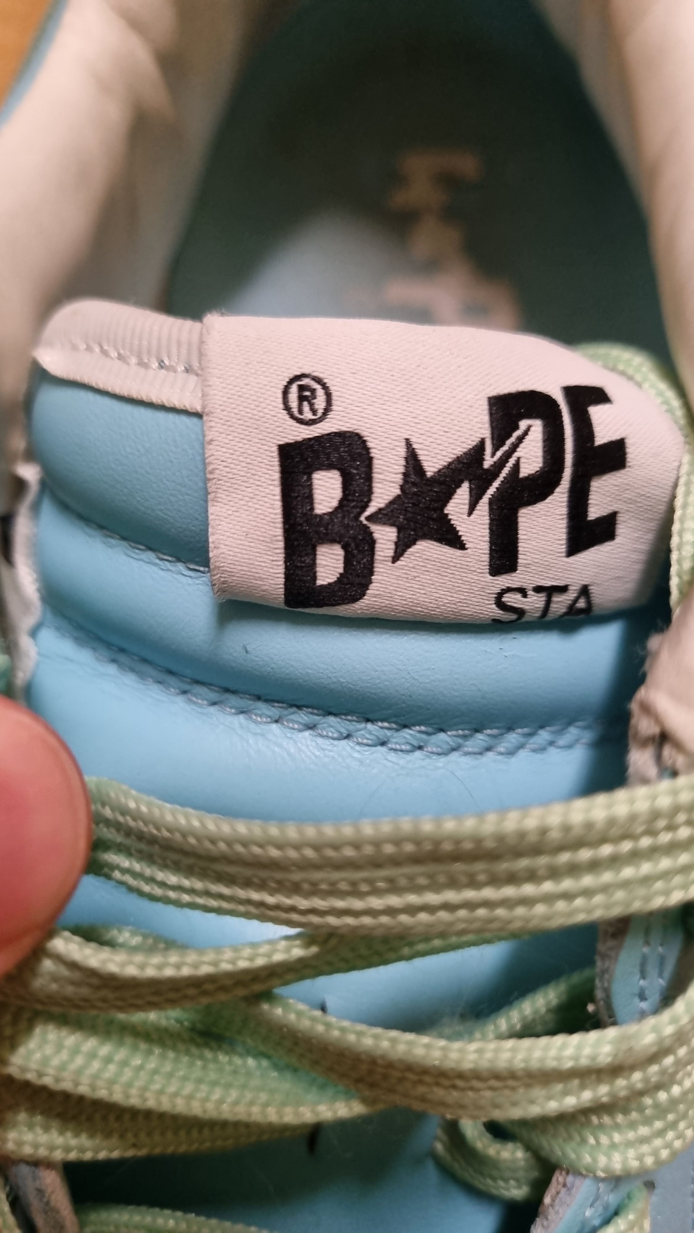 Bape Bapesta Pastel Pack Sax Blue Green Sneakers Size US 9.5 / EU 42-43 - 4 Thumbnail