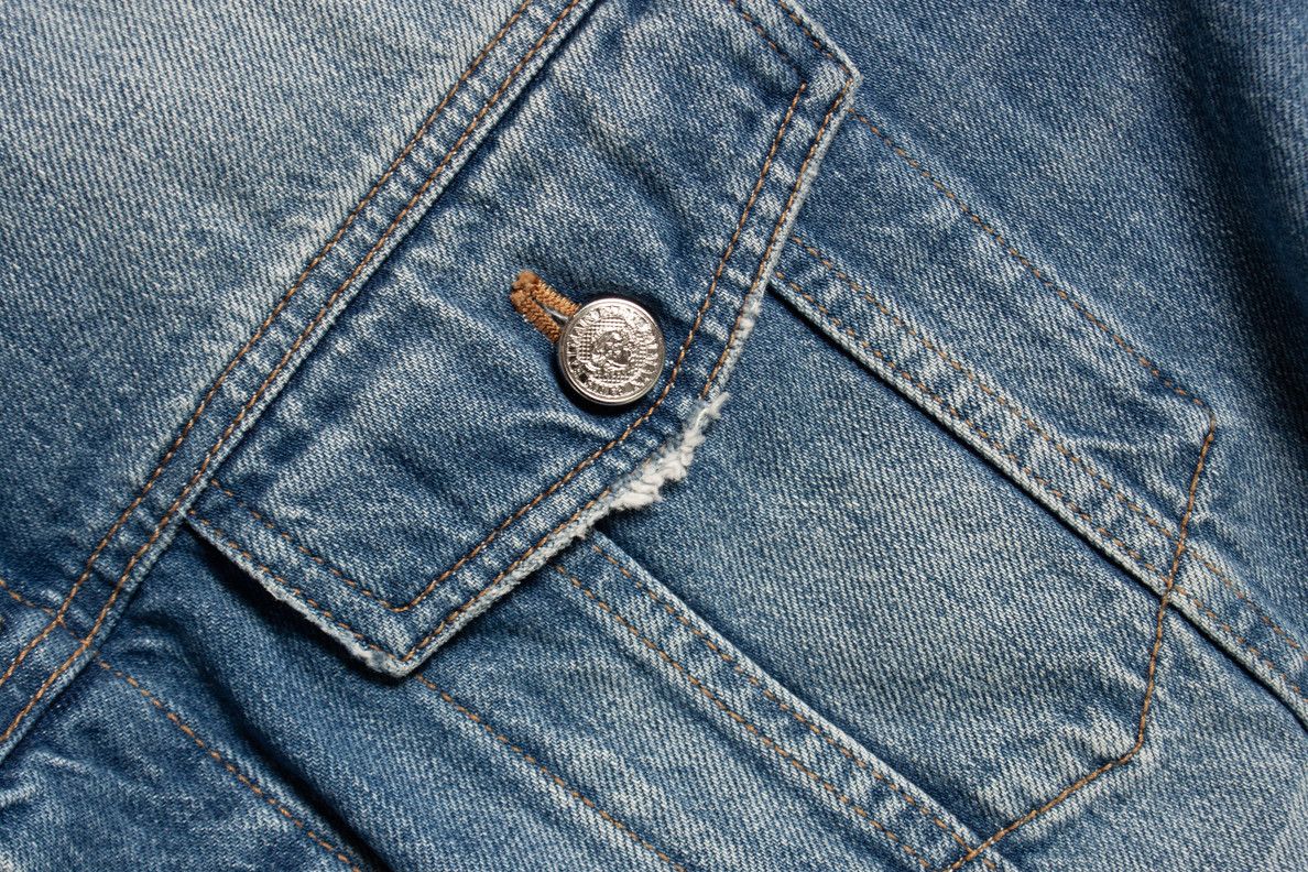 Balmain Balmain, Rockstar logo blue denim jacket Size US M / EU 48-50 / 2 - 7 Thumbnail