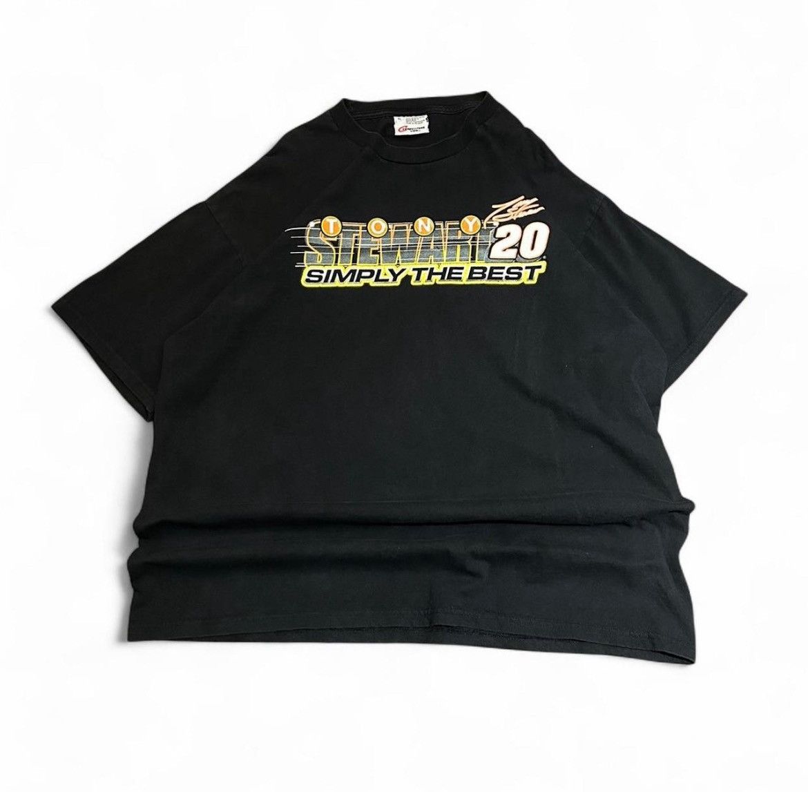Vintage Tony Stewart Vintage 2000s Racing Tshirt Size US XL / EU 56 / 4 - 1 Thumbnail