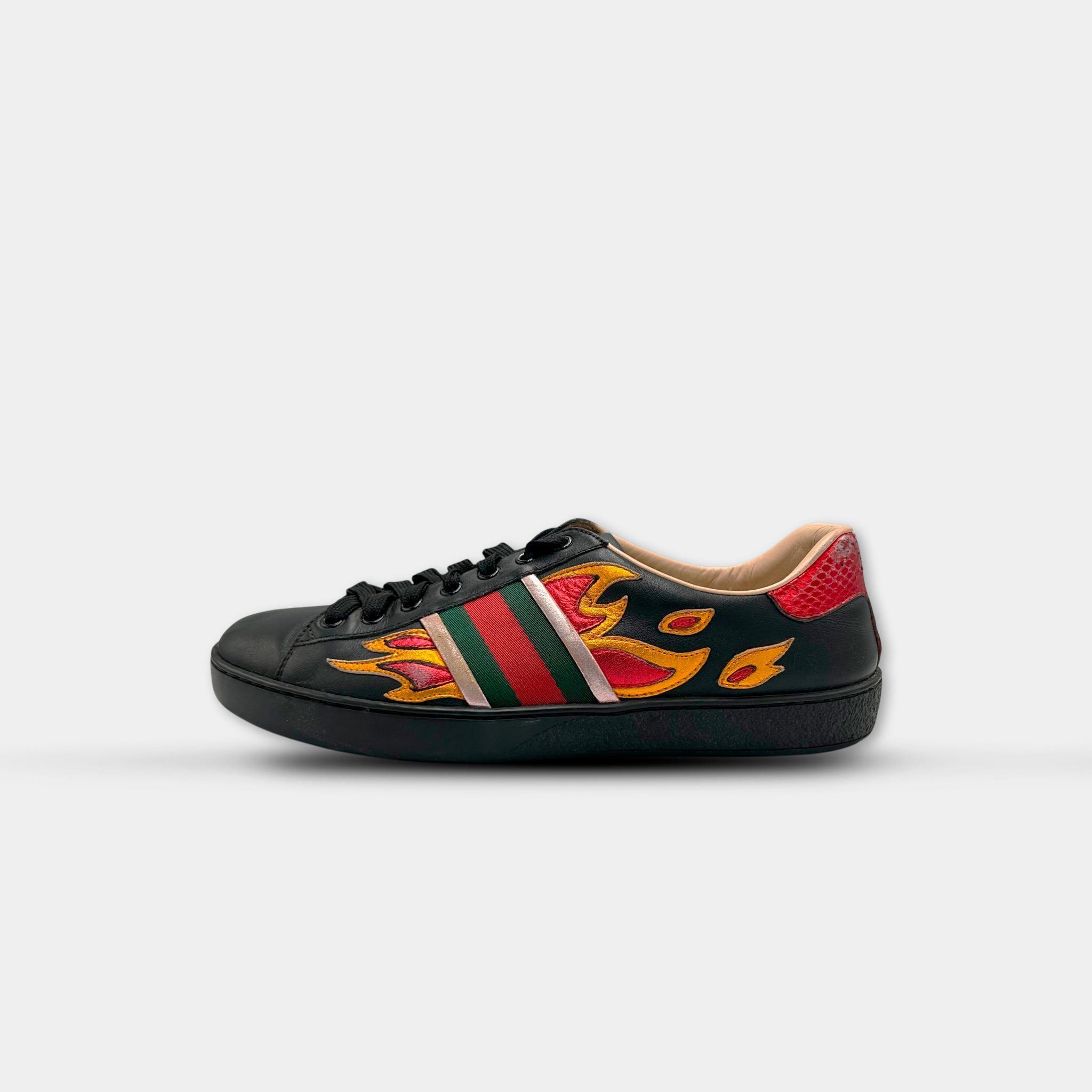 Gucci 2016 Gucci Ace Flames Sneakers Size US 8 / EU 41 - 5 Thumbnail