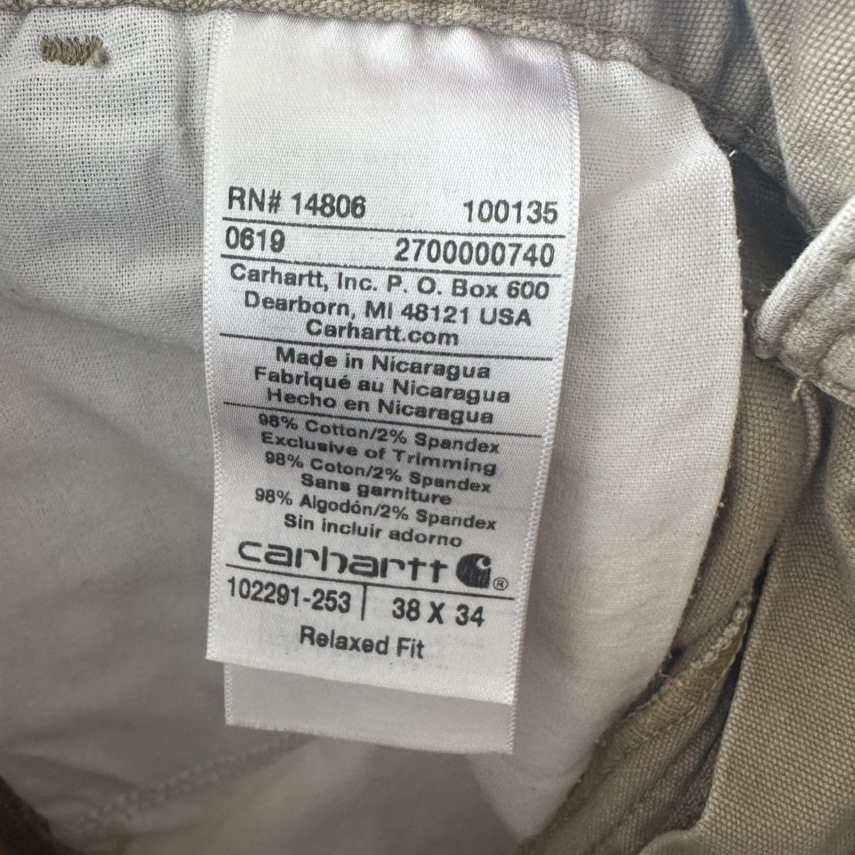 Carhartt Carhartt carpenter pants 38x32 Size US 36 / EU 52 - 10 Thumbnail