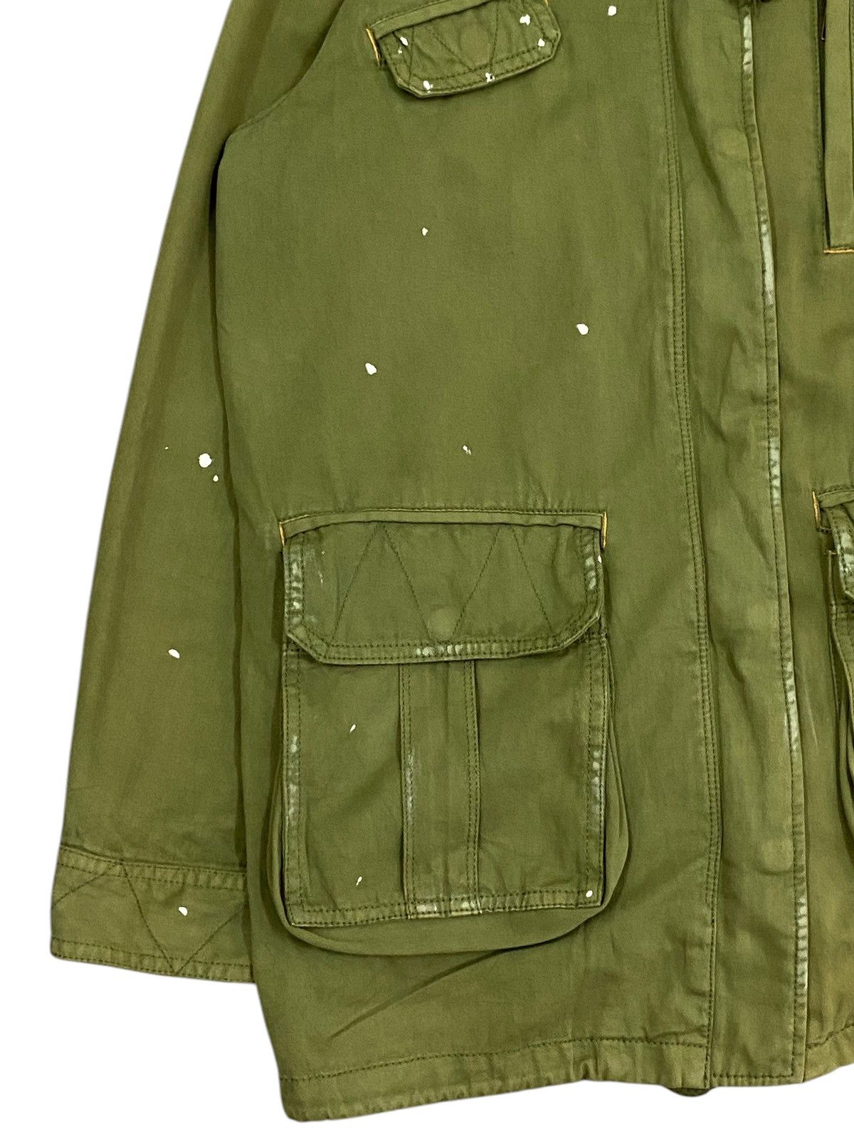 Japanese Brand Olive Green Utility Jacket with Front Pockets and Hood Size US M / EU 48-50 / 2 - 4 Thumbnail