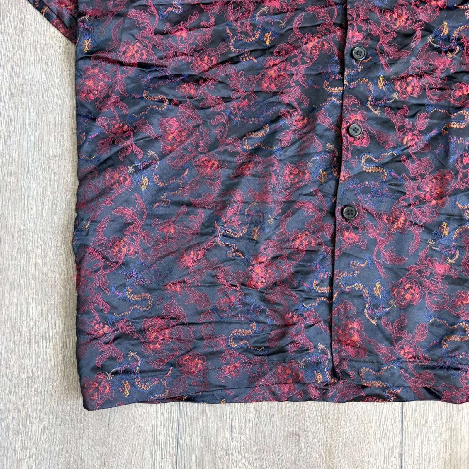Other Vintage 90s odo silky patterned button down shirt Size US XL / EU 56 / 4 - 4 Thumbnail