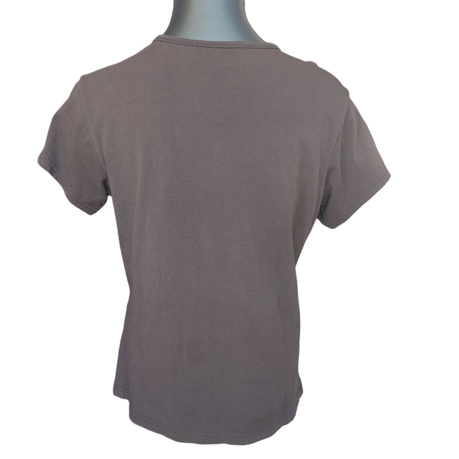 Route 66 Route 66 Women's Brown Short Sleeve Basic Stretch T-shirt XL Size XL / US 12-14 / IT 48-50 - 2 Thumbnail
