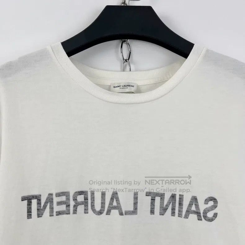 Saint Laurent Paris Saint Laurent Paris Letter Logo Printed Short Sleeve Size M / US 6-8 / IT 42-44 - 3 Thumbnail