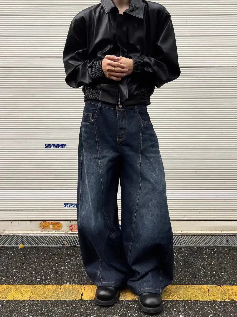Japanese Brand Loose Hip Hop Wide Leg Pants Jeans Size US 32 / EU 48 - 5 Thumbnail