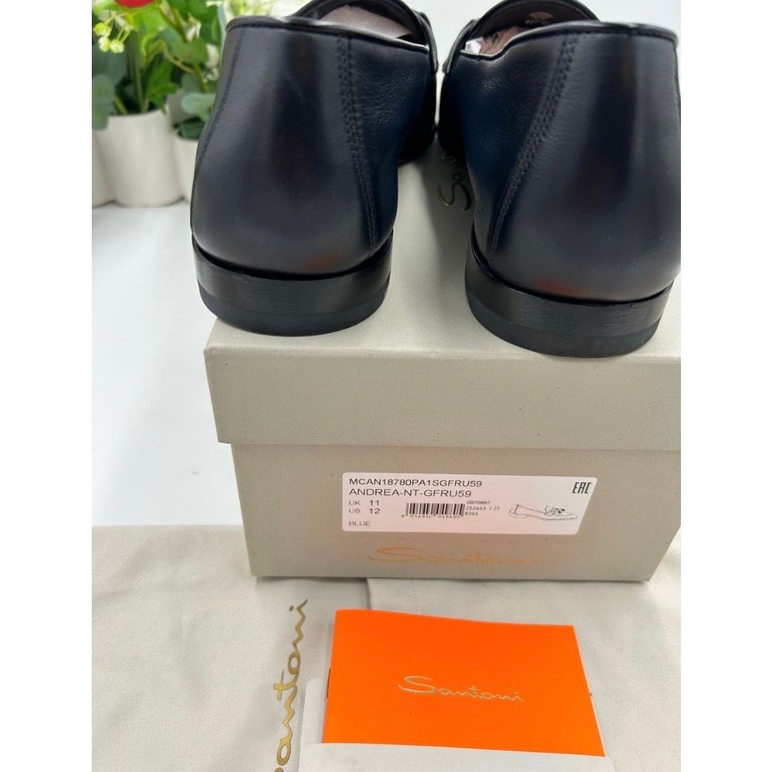 Santoni Men's Santoni, Andrea, tassel leather loafers size 12 US Size US 12 / EU 45 - 6 Thumbnail