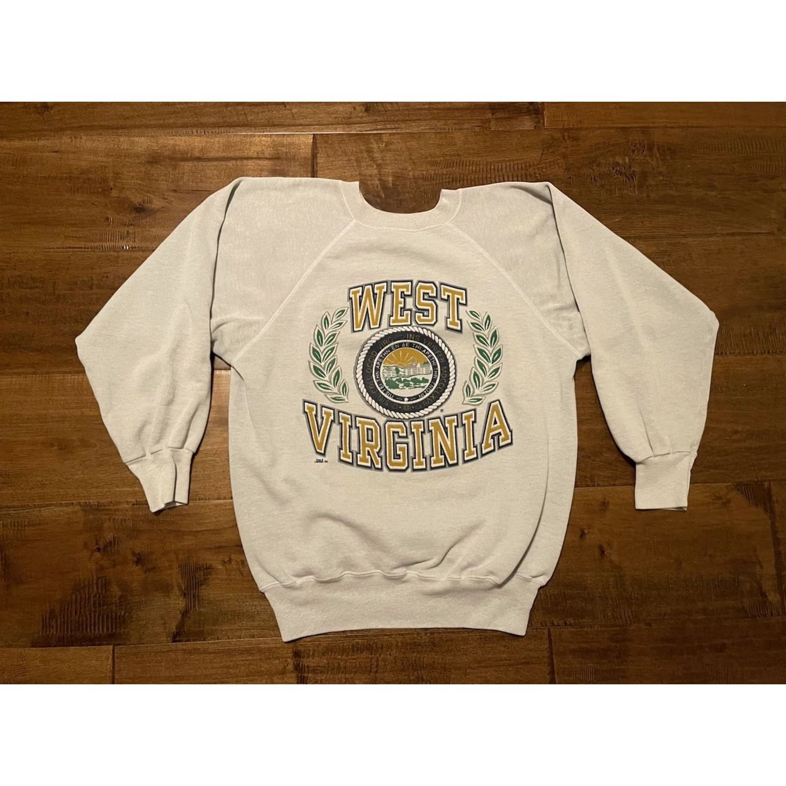 Vintage VINTAGE West Virginia Trau & Loevner USA Made Crewneck Sweatshirt Adult Large Gray Long Sleeve Pullover Mens USA 50/50 Size US L / EU 52-54 / 3 - 2 Thumbnail