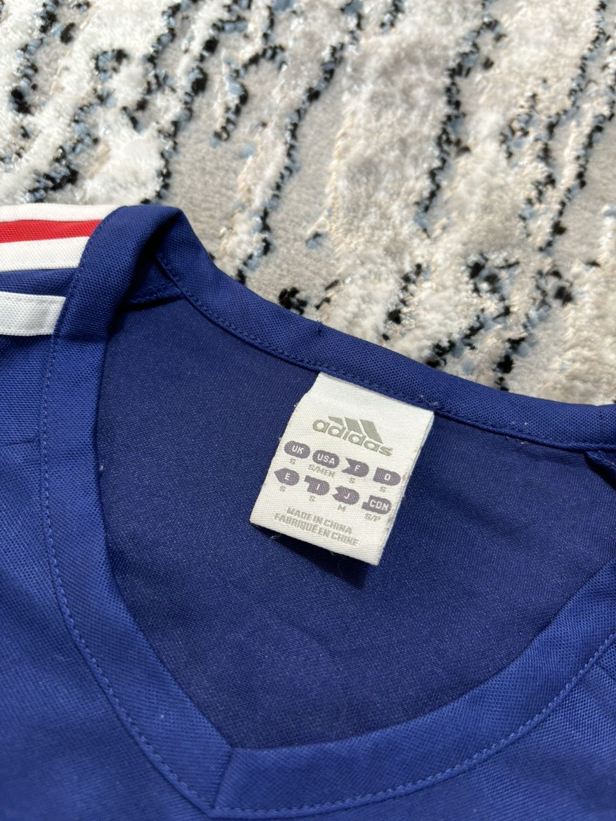 Adidas × Vintage Adidas 2009/10 France Soccer Jersey Men’s Blokecore Drill Size US S / EU 44-46 / 1 - 2 Thumbnail