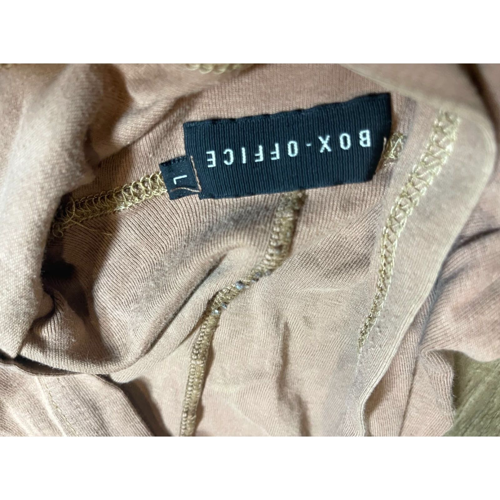 Vintage VINTAGE Box Office Hooded Shirt Womens Large L Brown Retro Hoodie Shird? Size L / US 10 / IT 46 - 4 Thumbnail