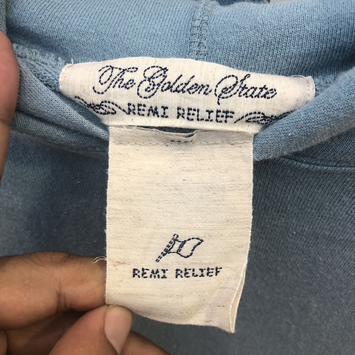 Remi Relief × Vintage REMI RELIEF HOODIE THE GOLDEN STATE SIZE F Size US L / EU 52-54 / 3 - 2 Thumbnail